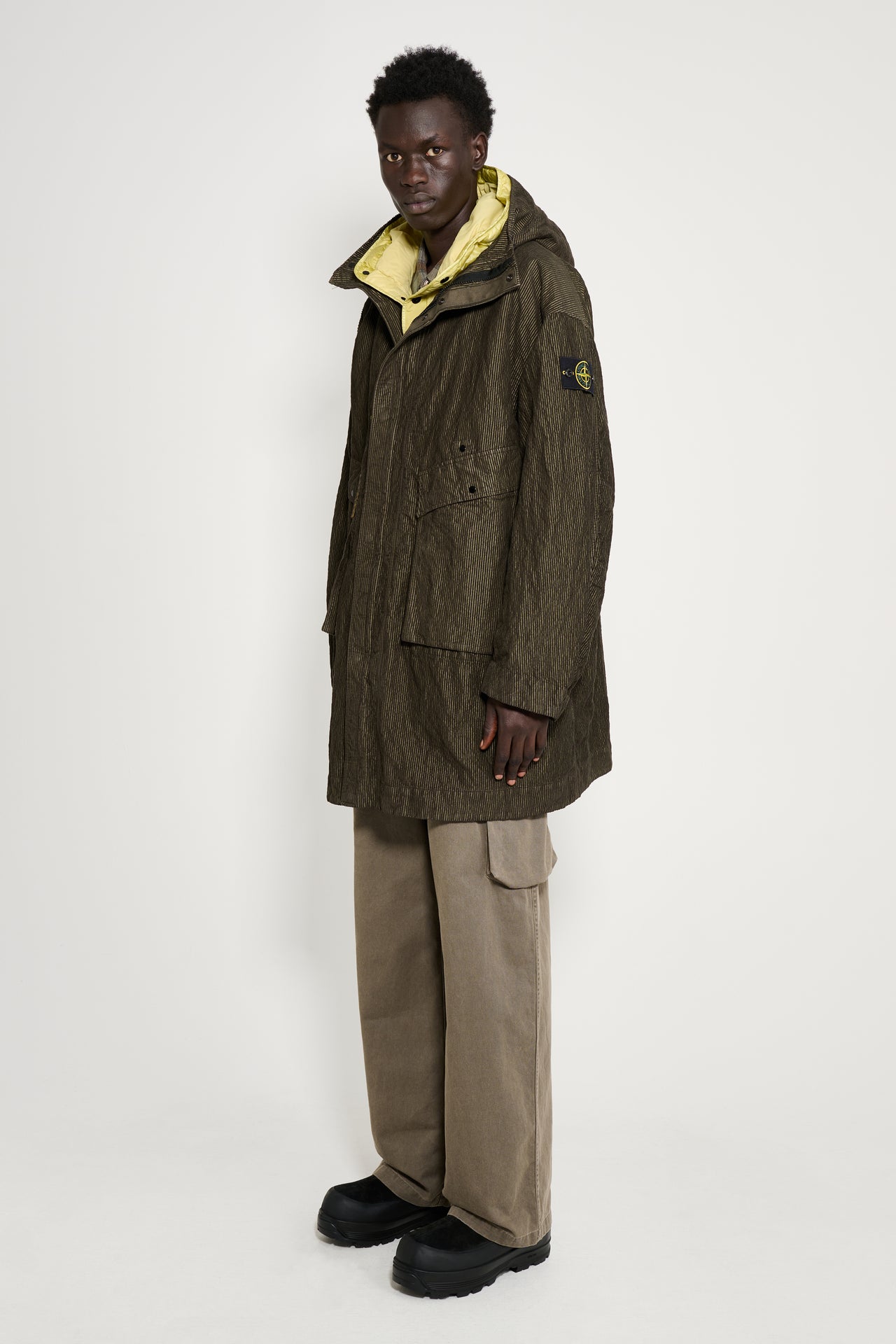 Stone Island Long Parka Military Green