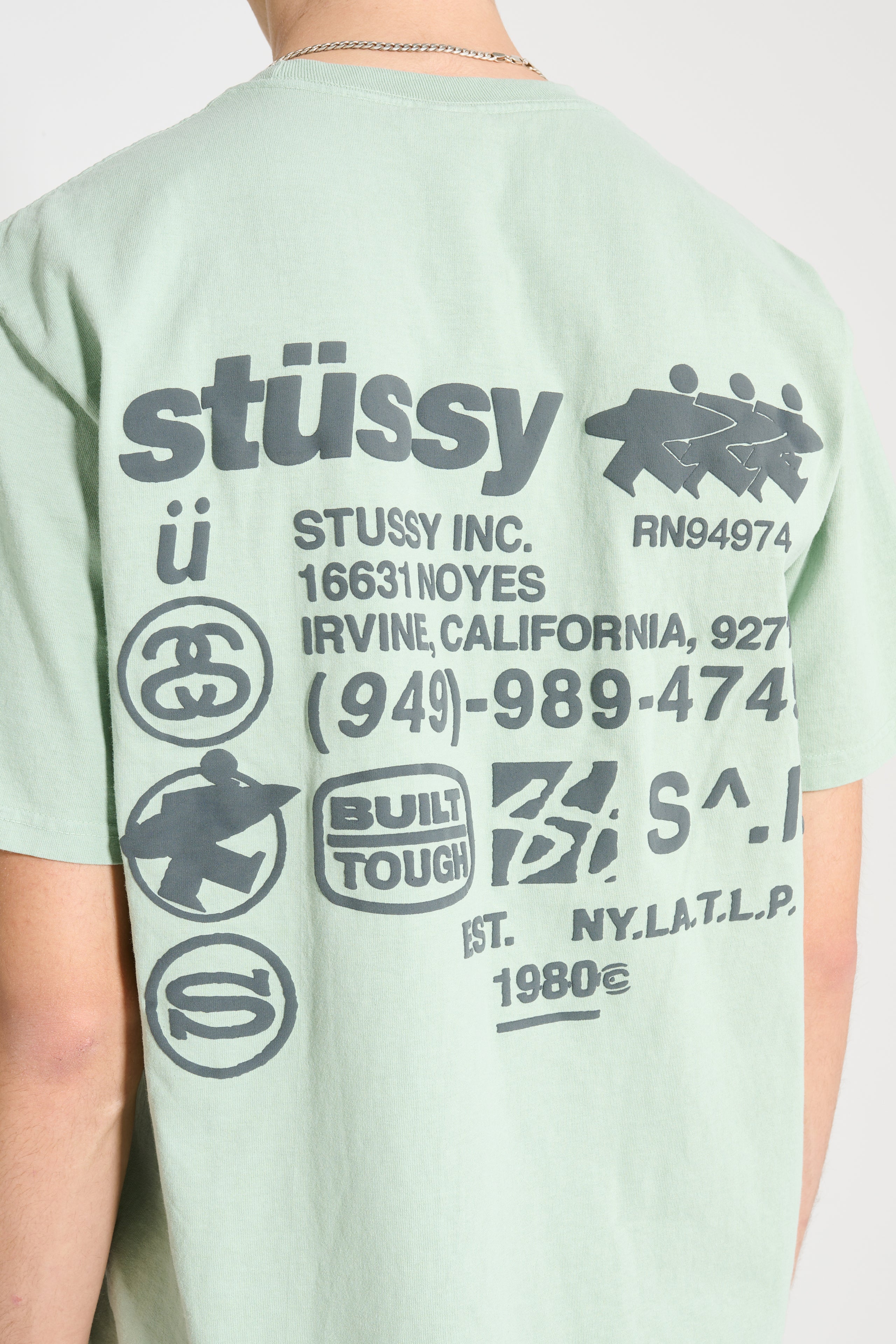 Stüssy DNA Pigment Dyed Tee Granite