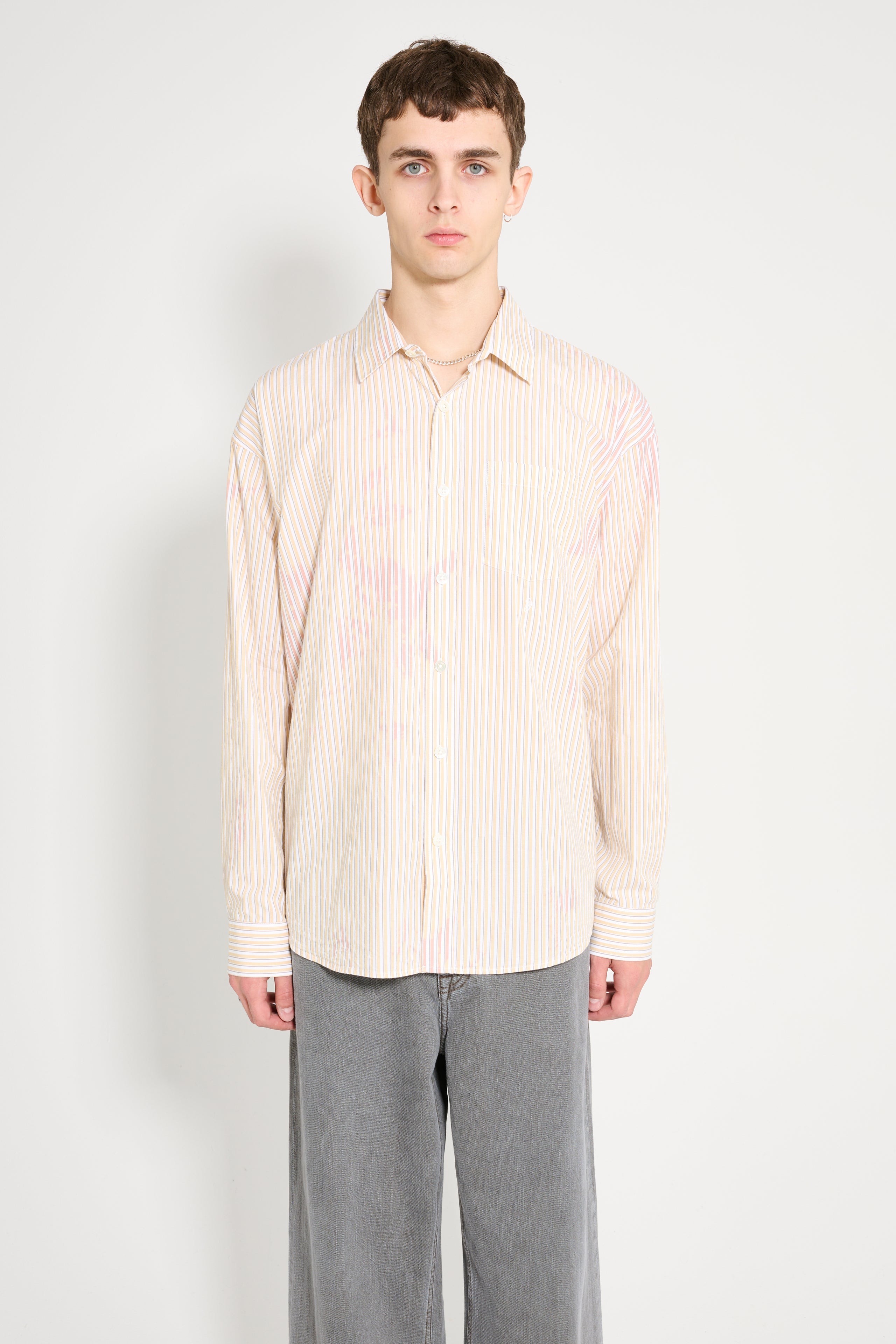 Stüssy Classic Ls Shirt Bleached Tan