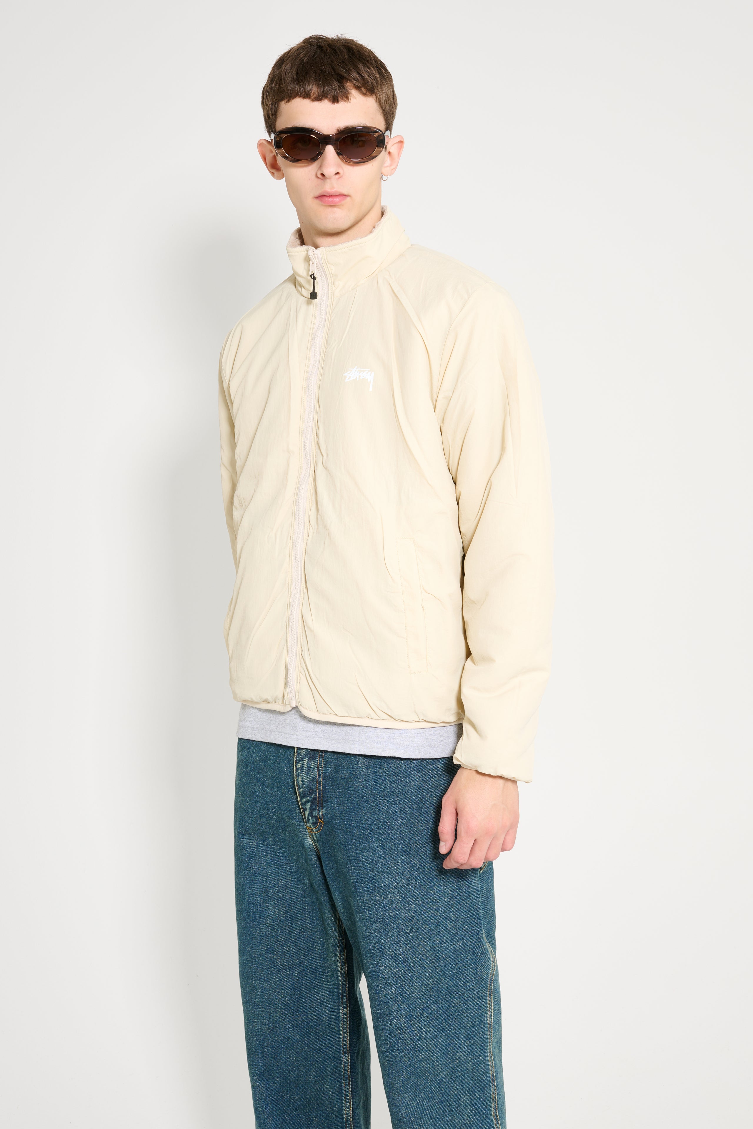 Stüssy Sherpa Reversible Jacket Natural