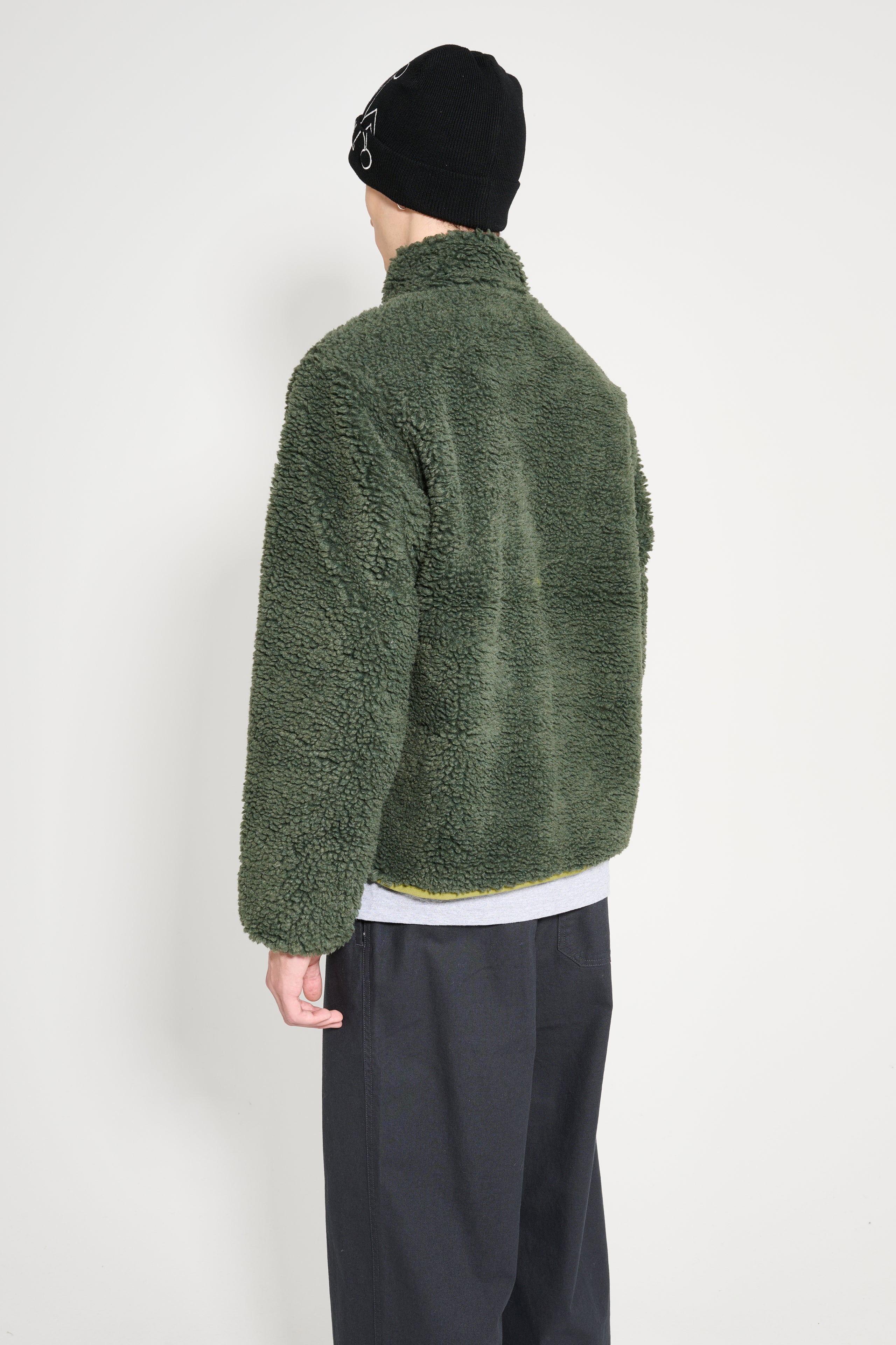 Stüssy Sherpa Reversible Jacket Green