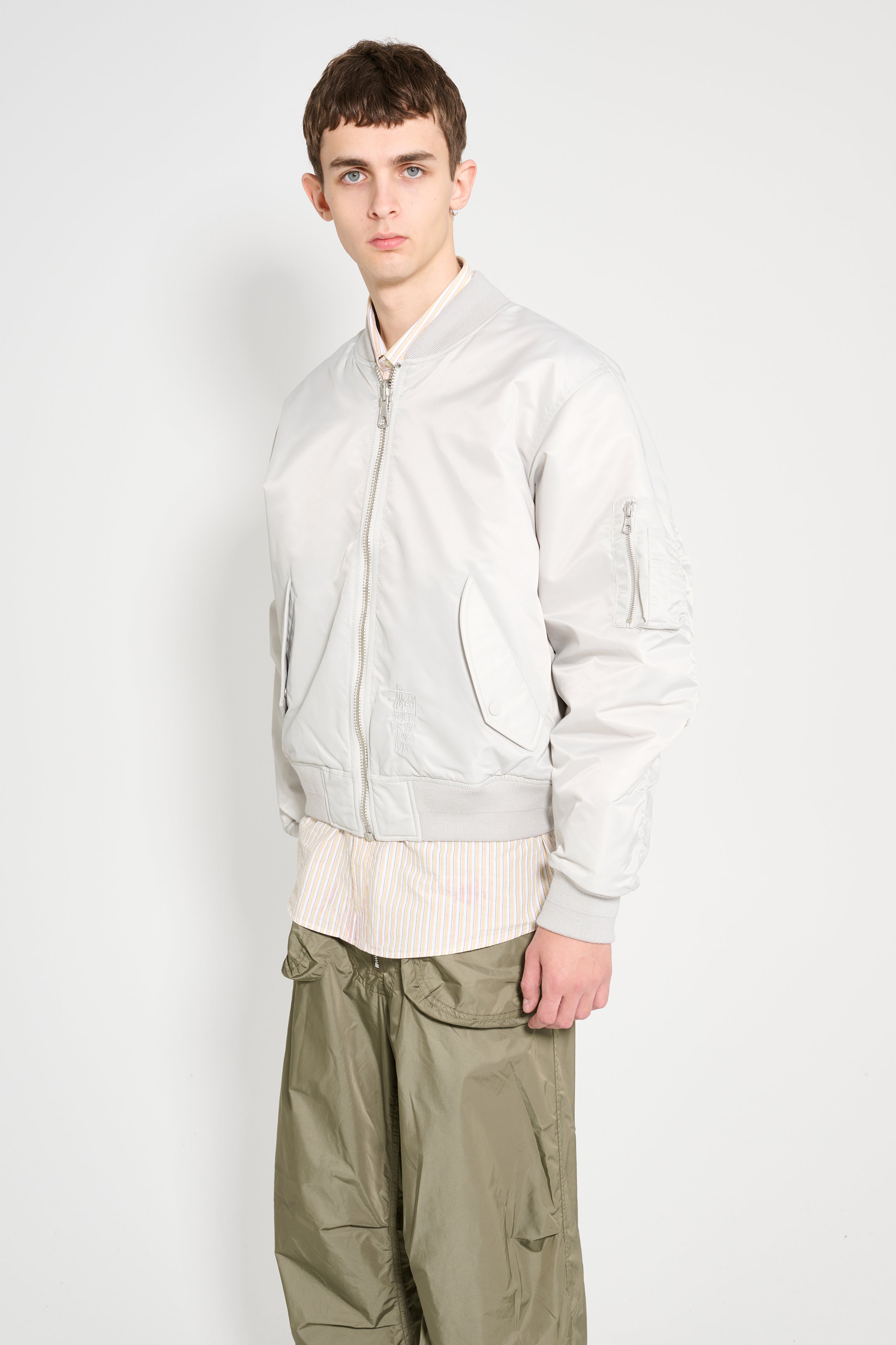 Stüssy Built Bomber Jacket Grey