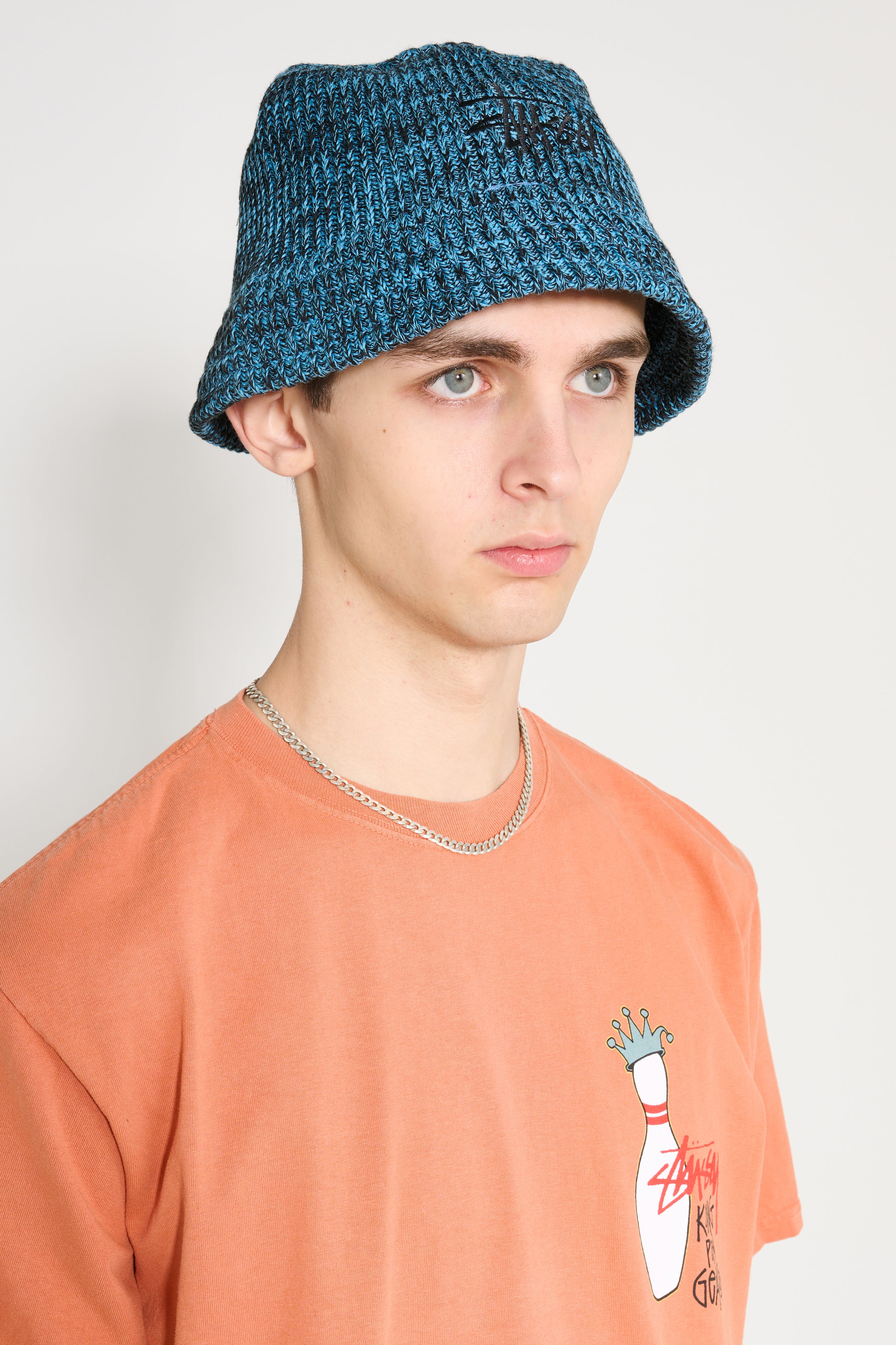 Stüssy Bucket Hat Multi Knit Blue