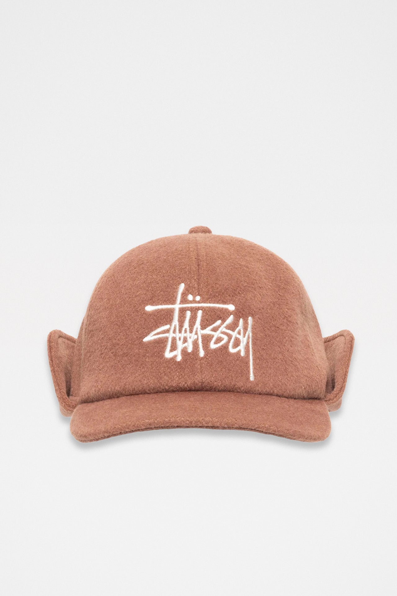 Stüssy Ear Flap Wool Crown Cap Brown