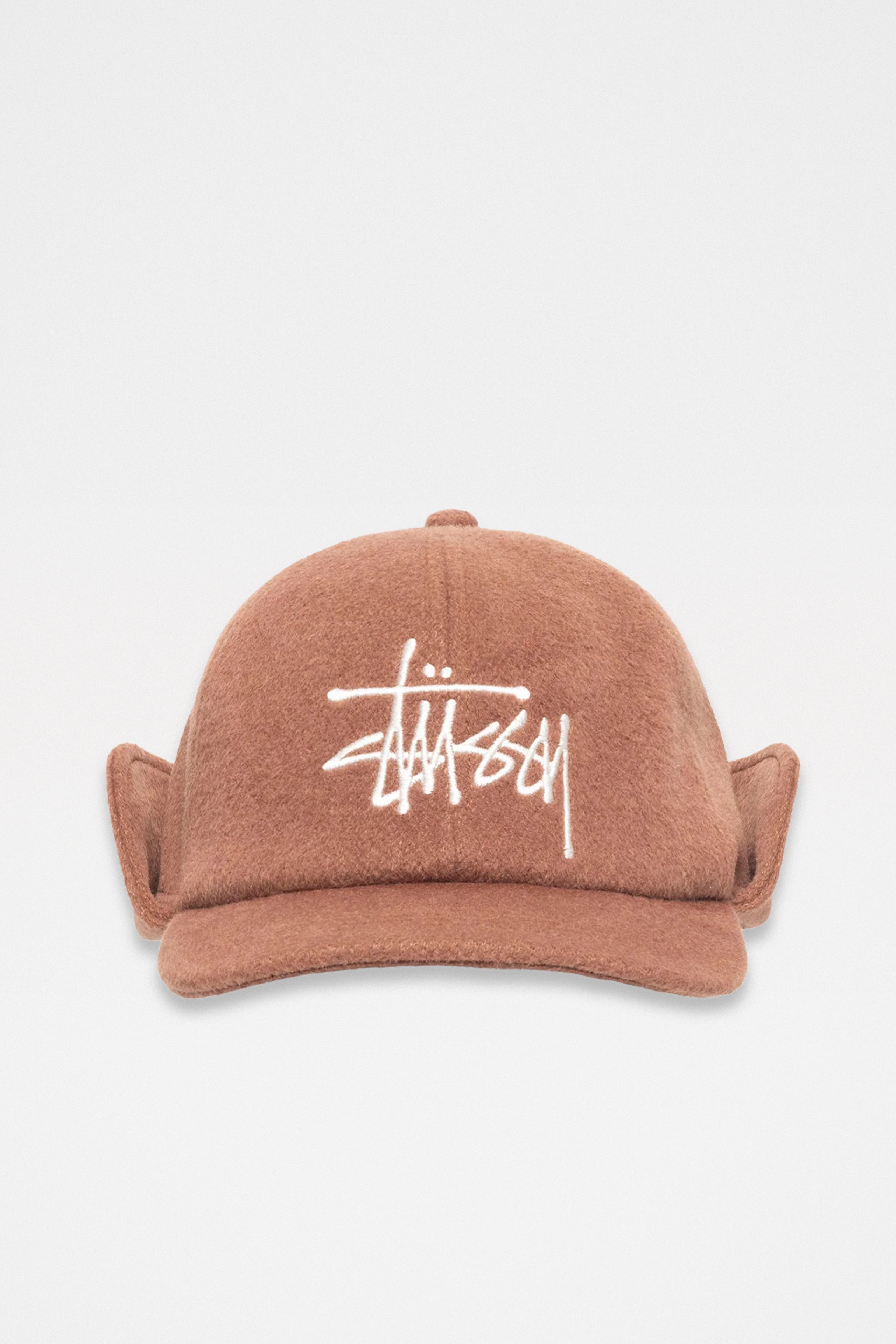 Stüssy Ear Flap Wool Crown Cap Brown