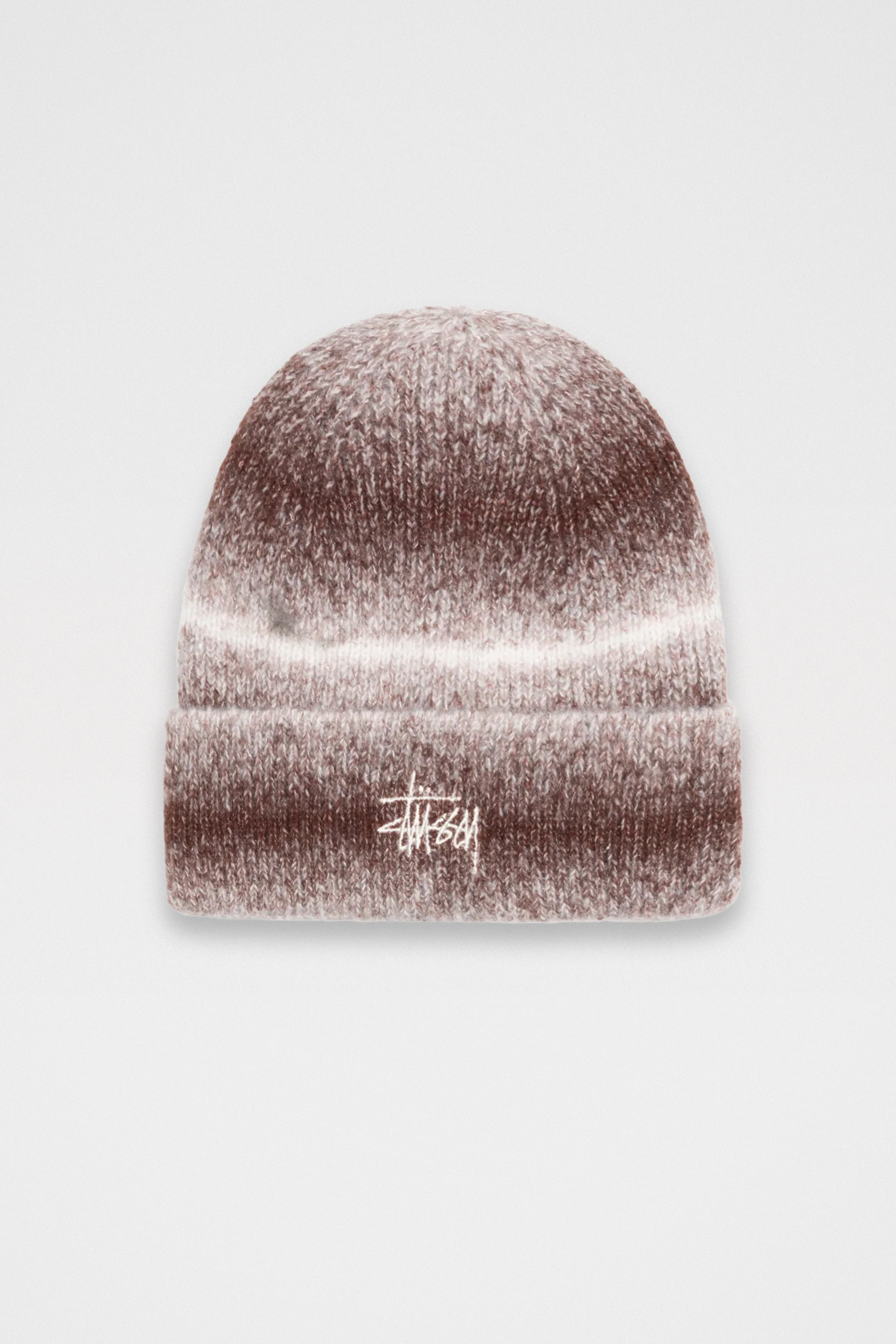 Stüssy Cuff Basic Striped Beanie Brown