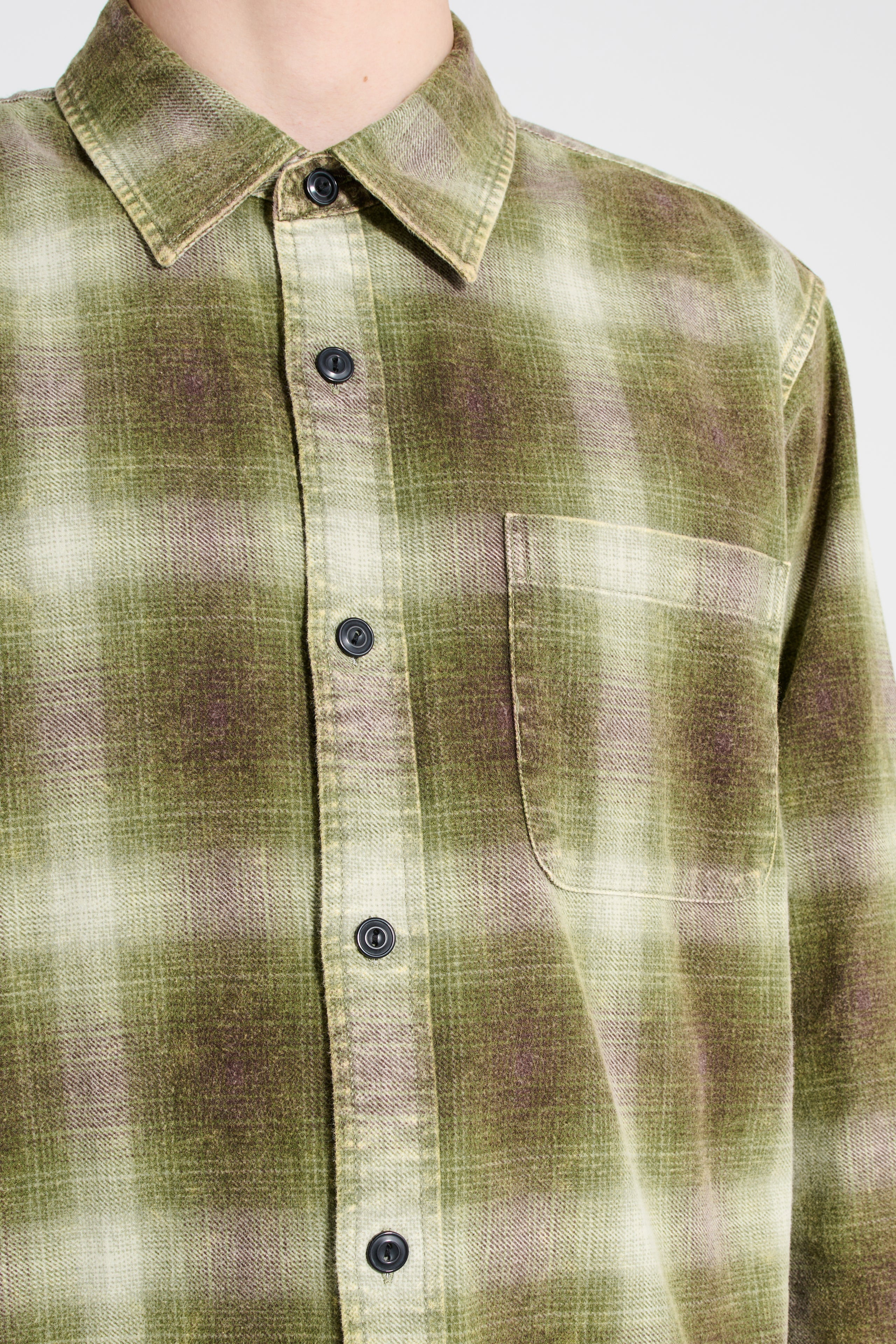 Stüssy Rocco Plaid Shirt Green