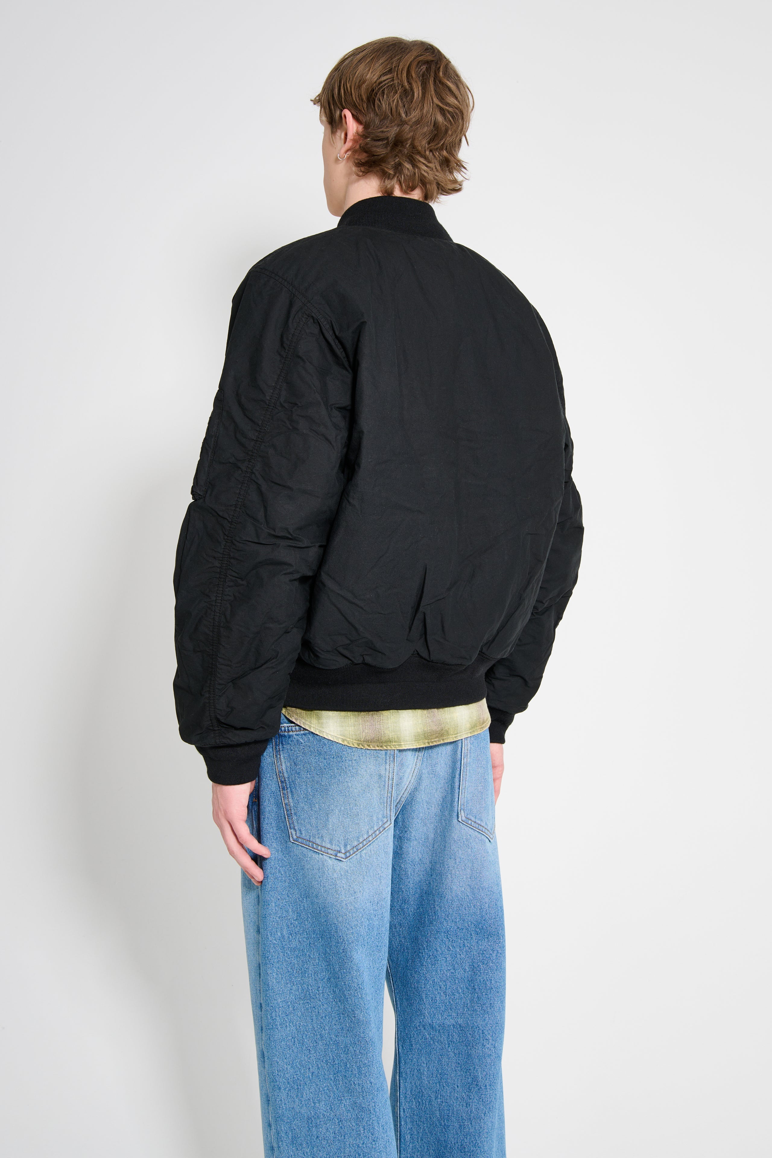 Stüssy Quilted Bomber Waxed Black