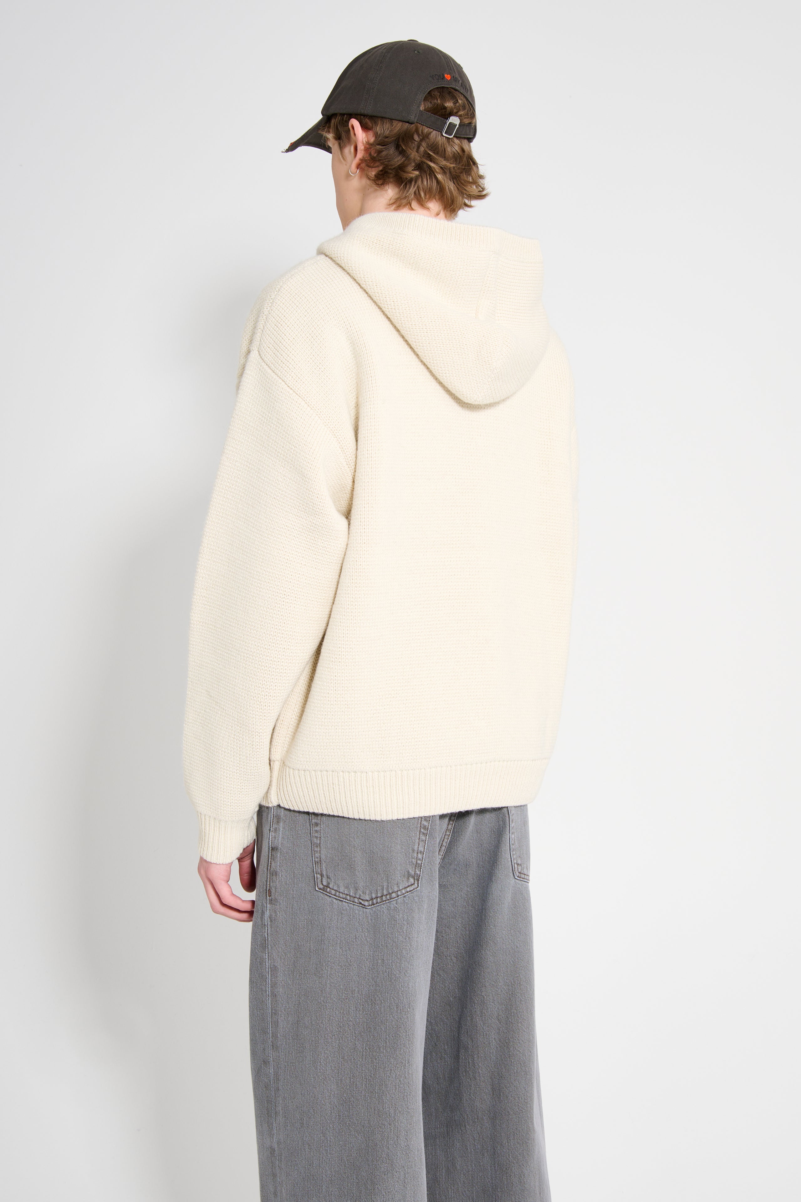 Stüssy Felt Patch Knit Hood Natural