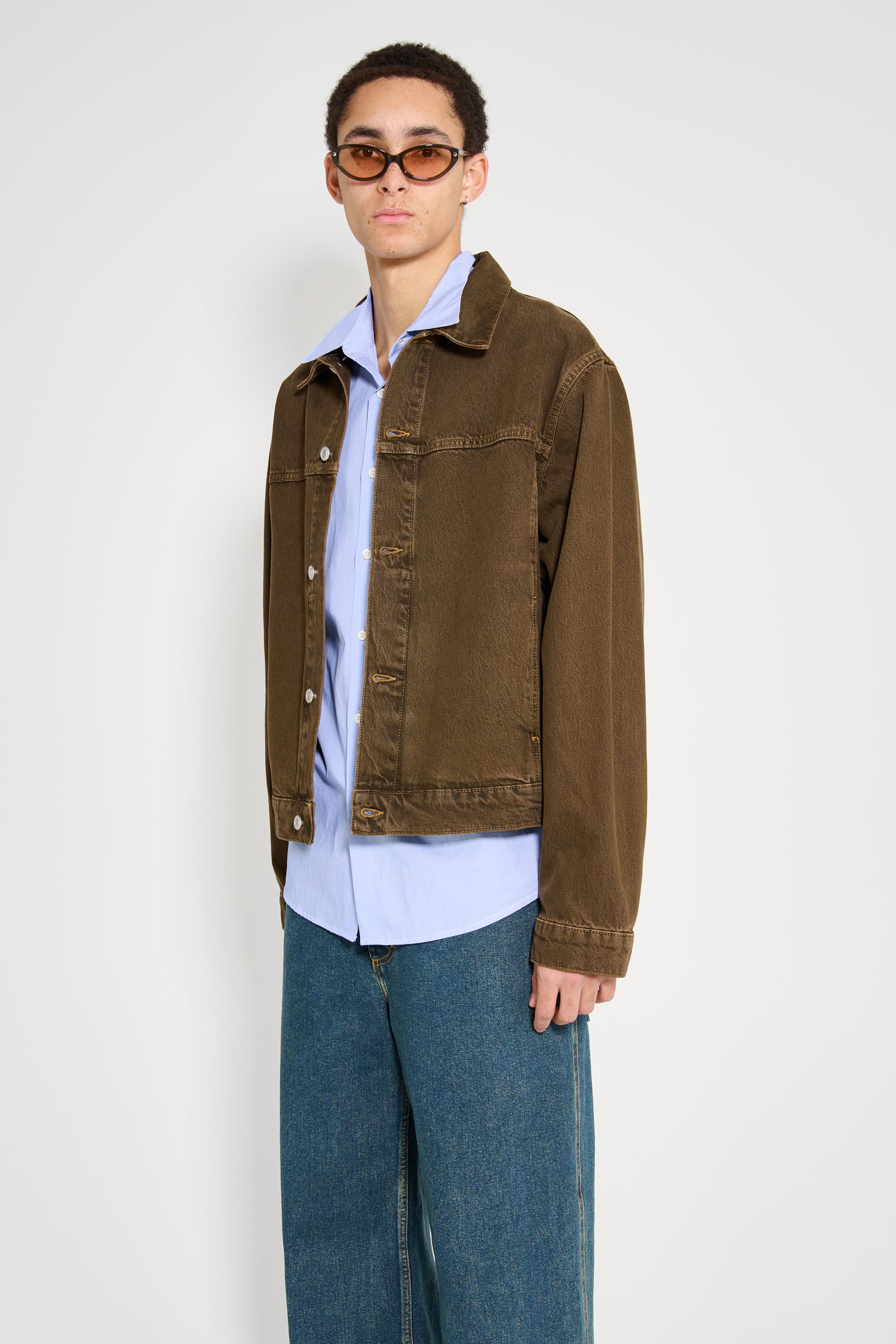 Stüssy Trucker Denim Jacket Mushroom