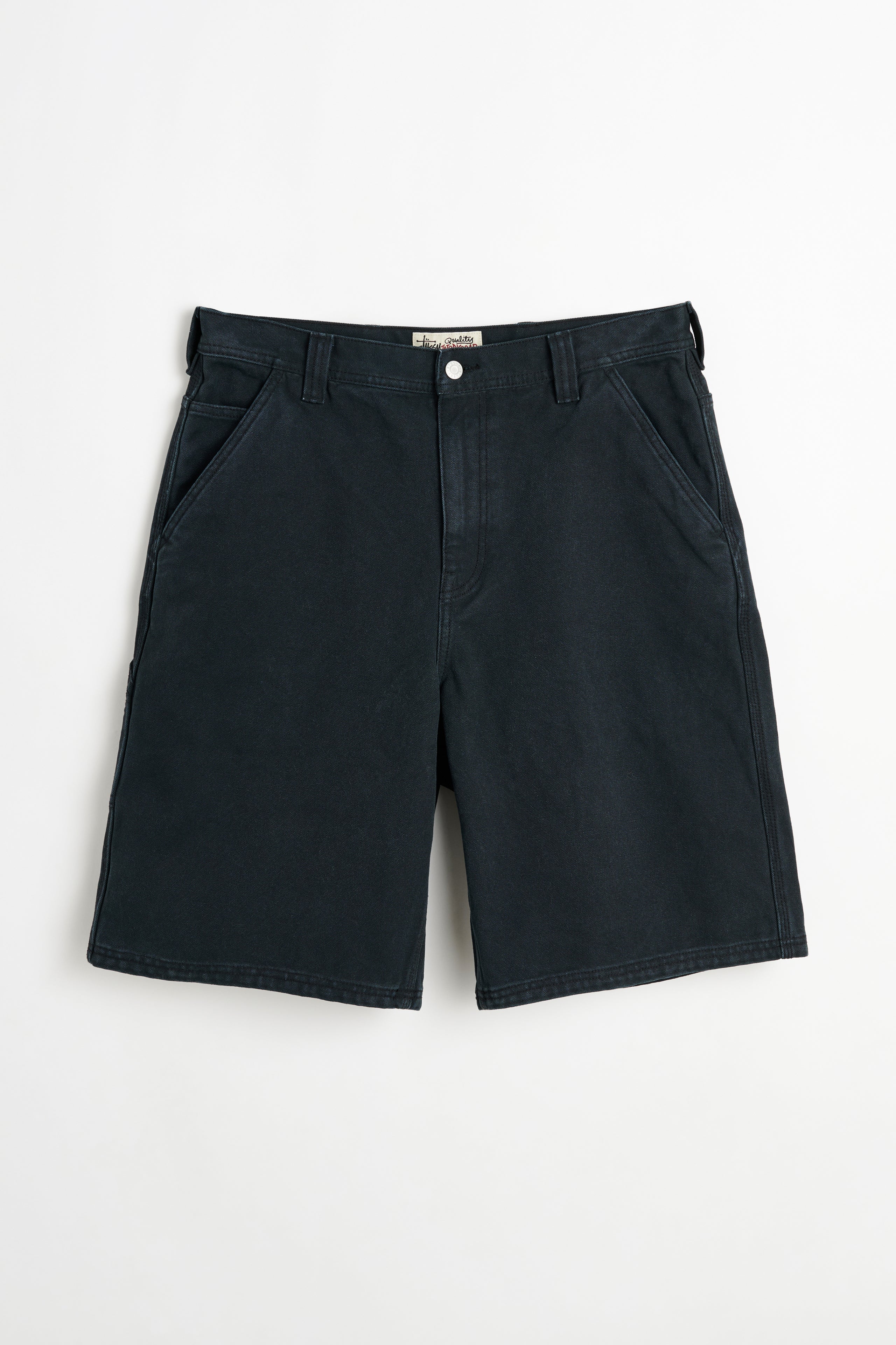 Stüssy Work Shorts Washed Canvas Black