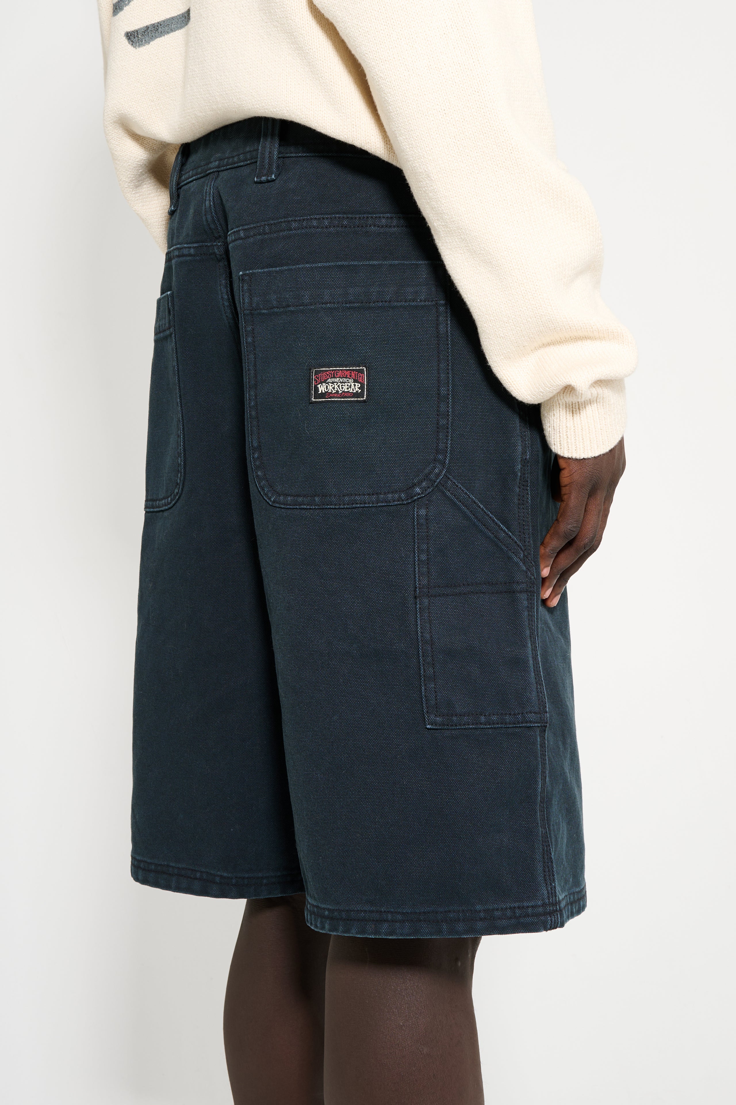 Stüssy Work Shorts Washed Canvas Black