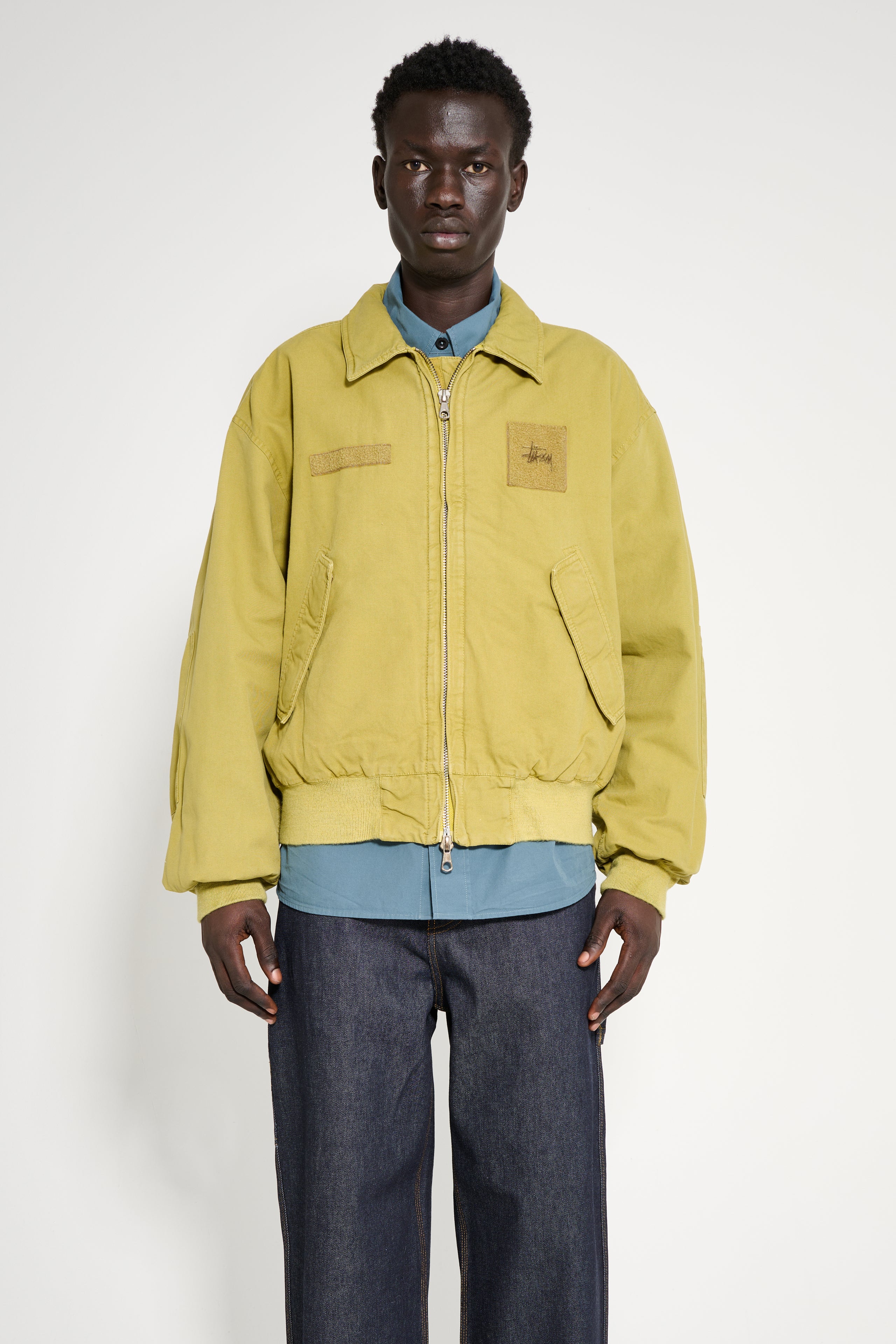 Stüssy Flight Bomber Jacket Golden Olive