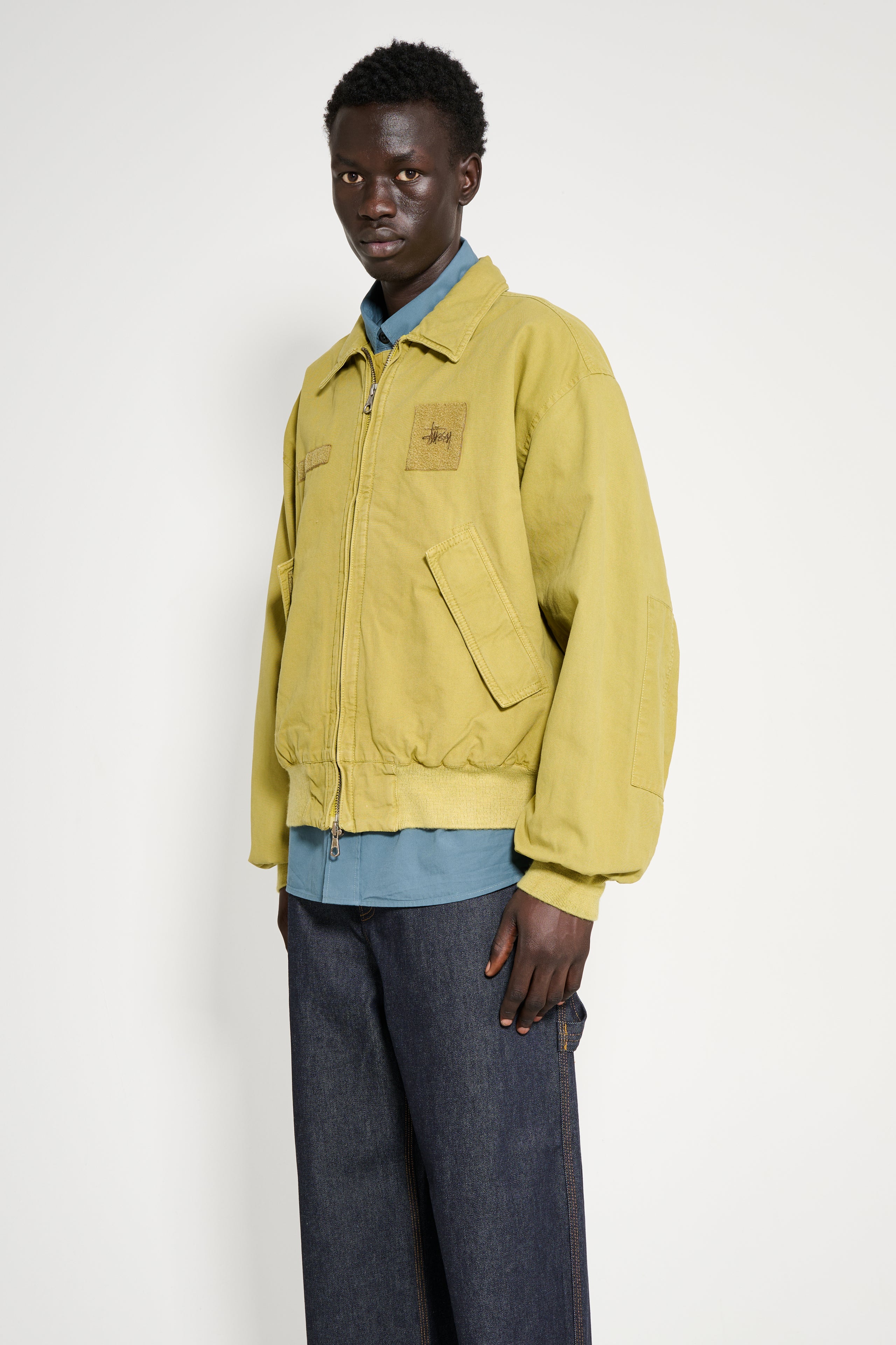 Stüssy Flight Bomber Jacket Golden Olive