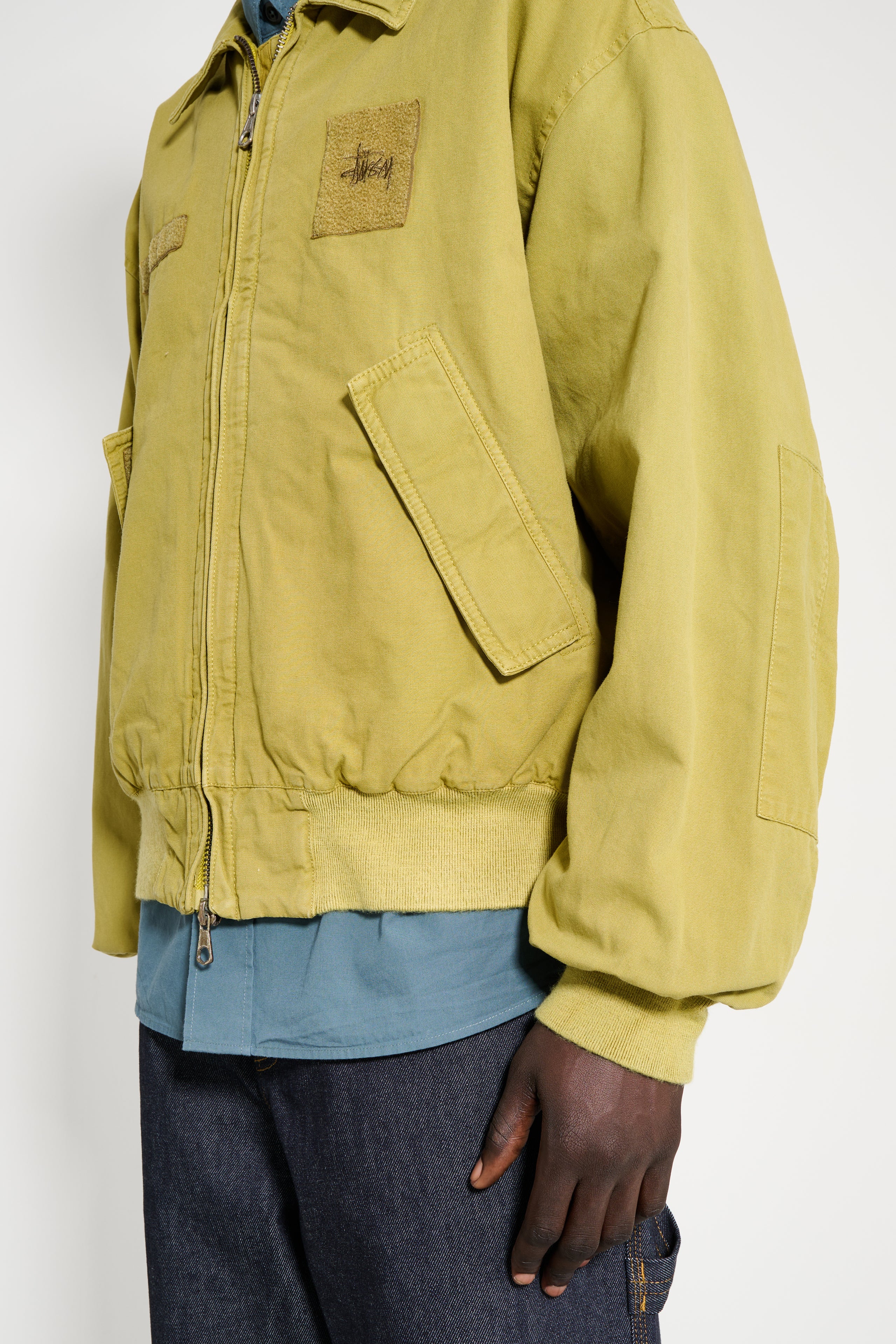 Stüssy Flight Bomber Jacket Golden Olive