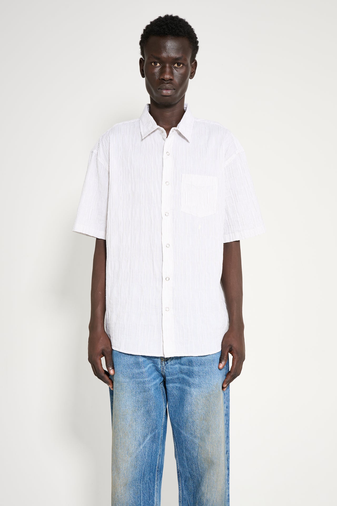 Stüssy Wavy Stripe Shirt Natural