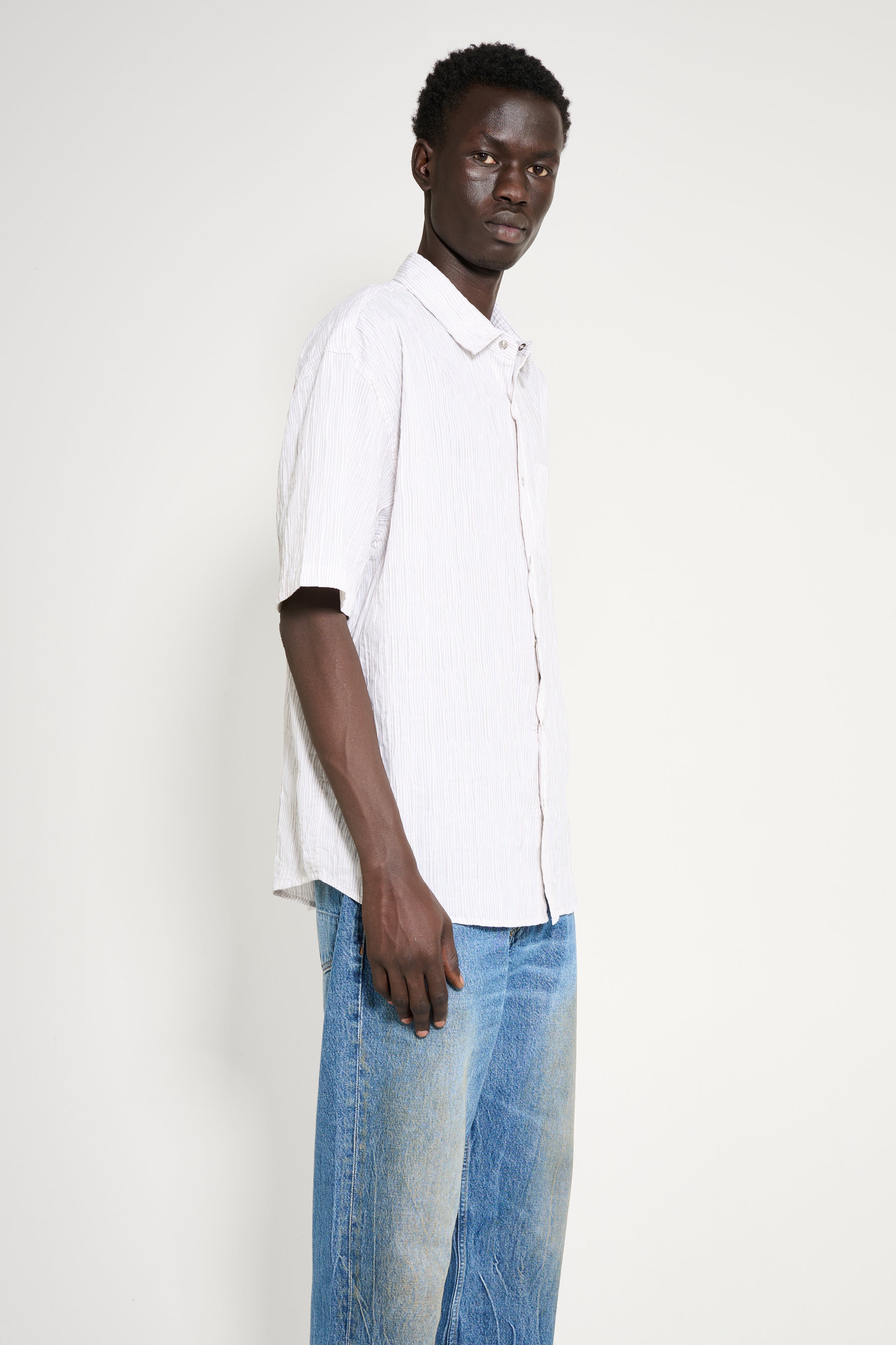 Stüssy Wavy Stripe Shirt Natural