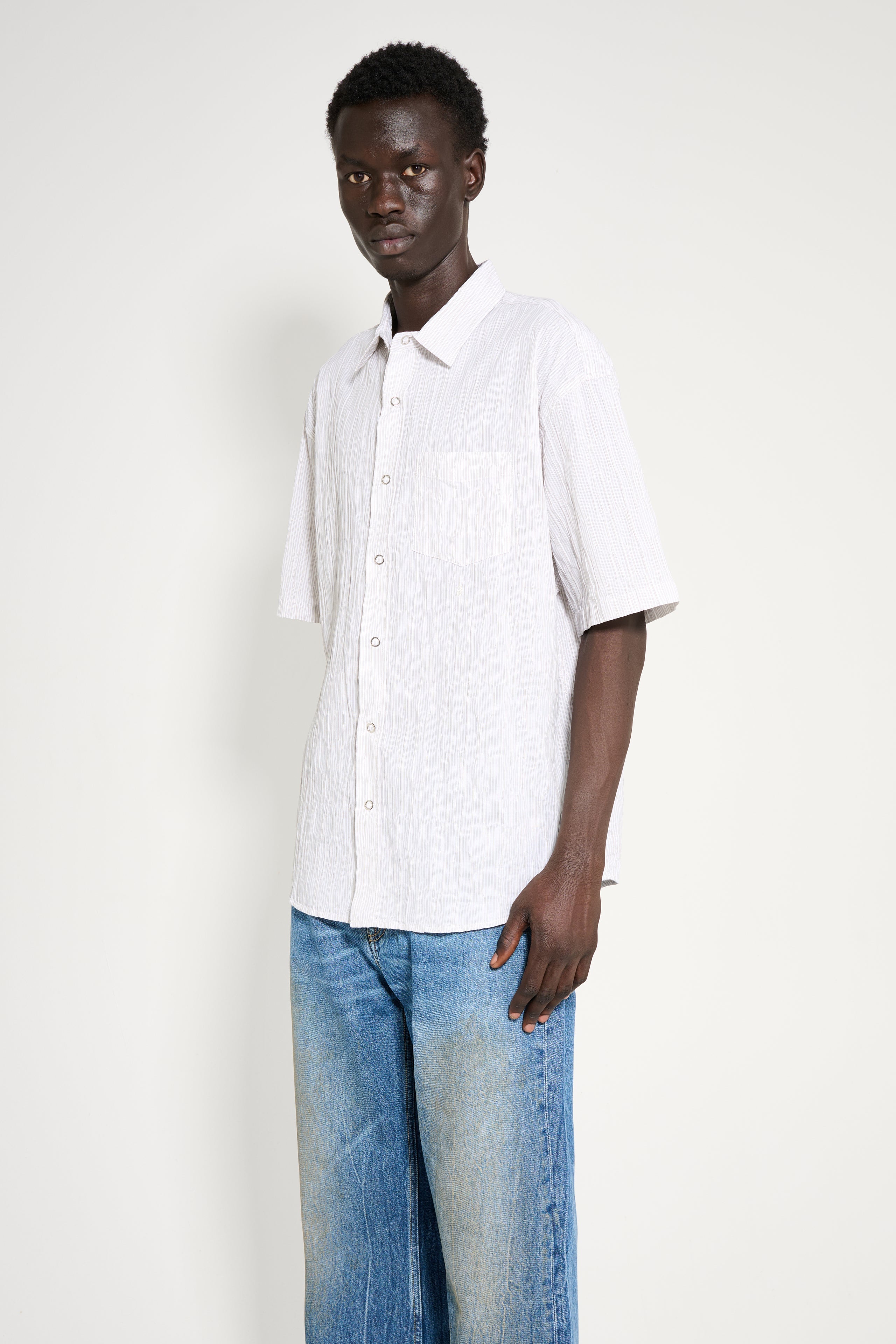 Stüssy Wavy Stripe Shirt Natural