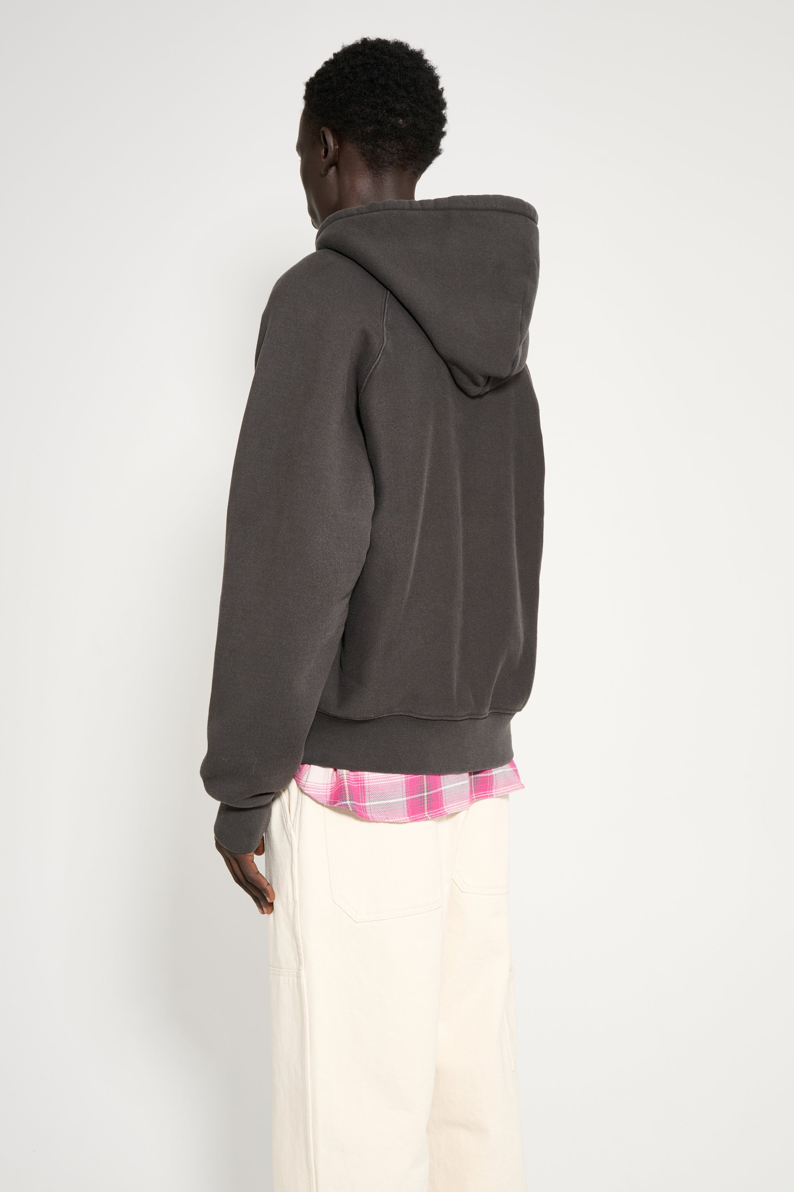 Stüssy Relaxed Zip Hoodie Washed Black