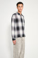 Stüssy Loose Weave Plaid Shirt Grey