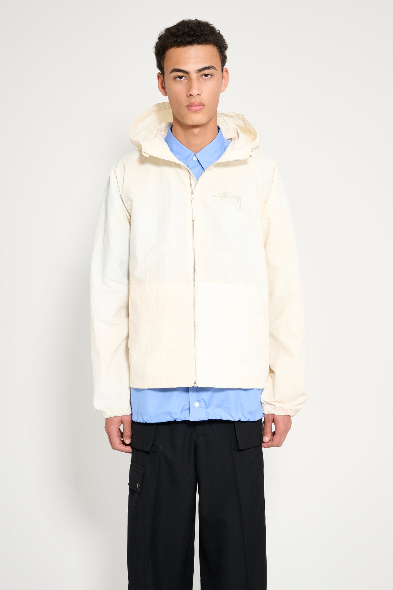 Stüssy Beach Shell Wave Dye Jacket Bone