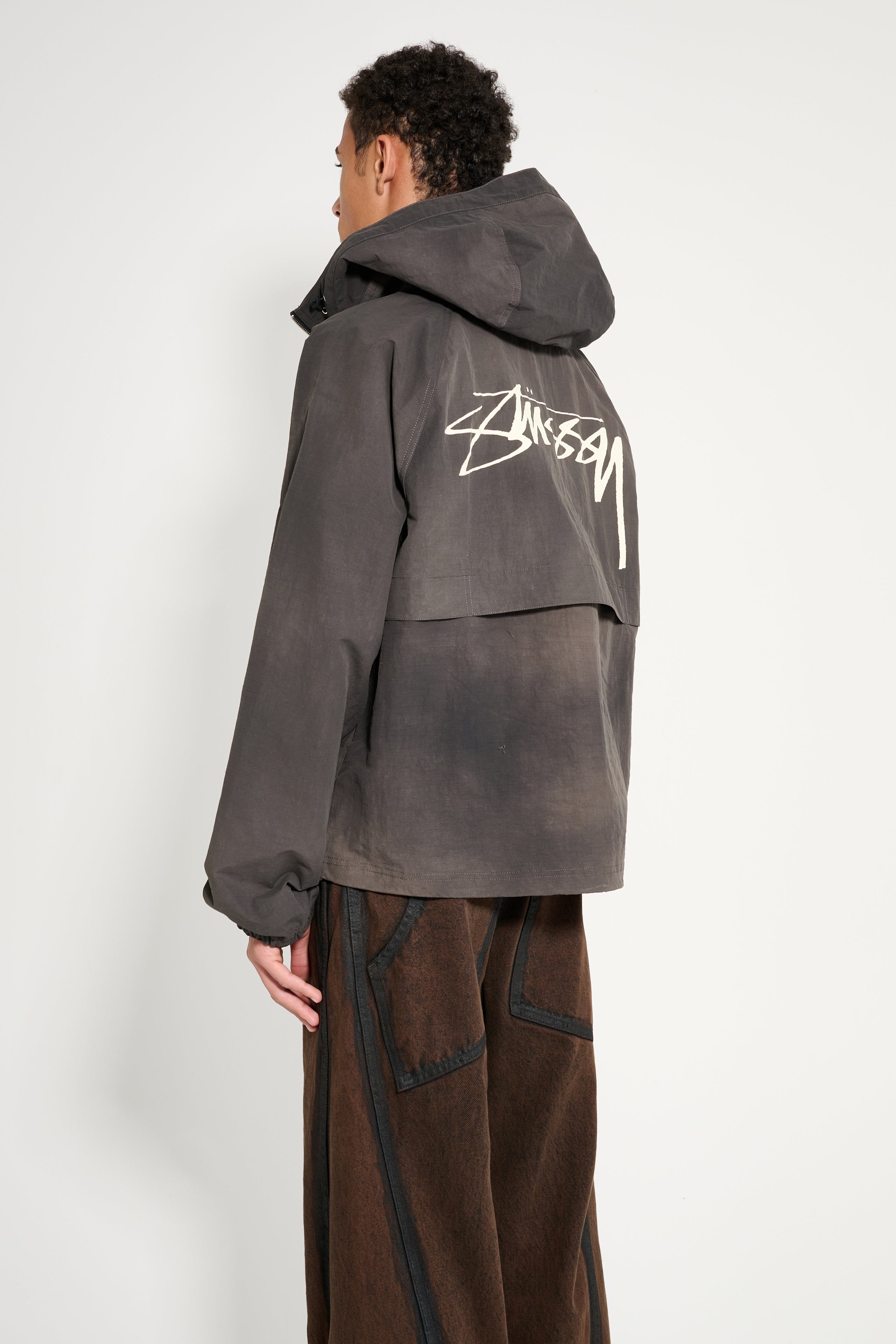 Stüssy Beach Shell Wave Dye Jacket Black