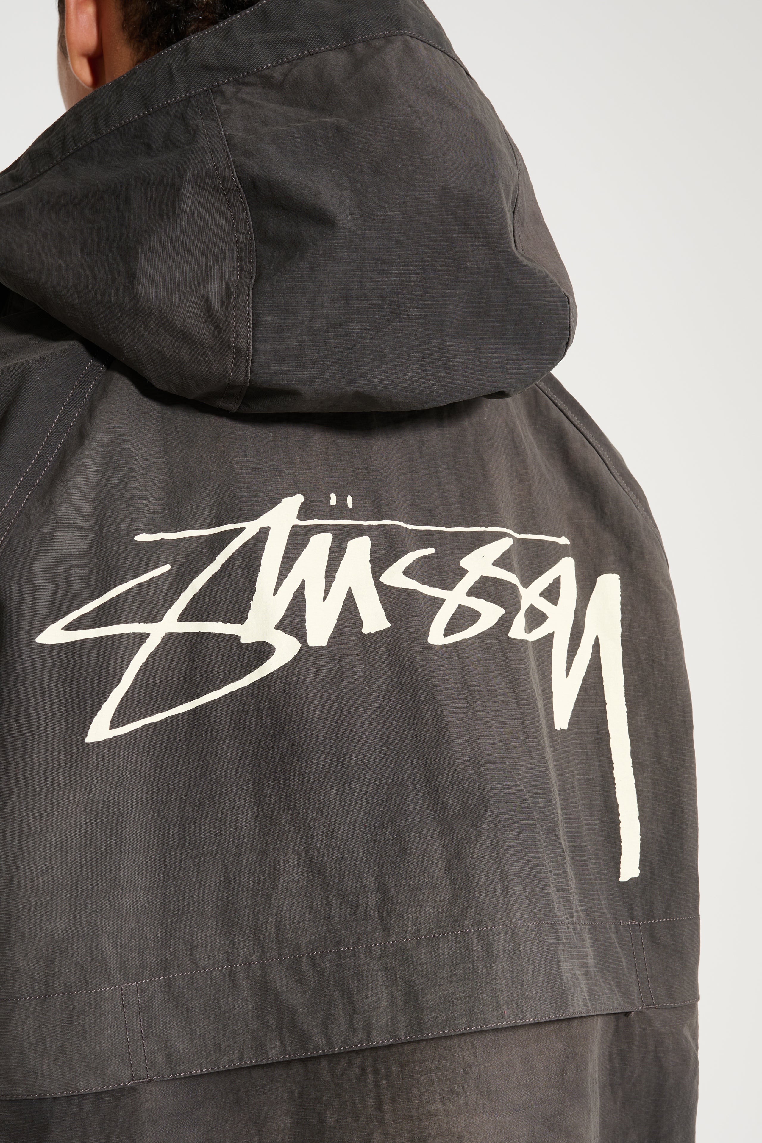 Stüssy Beach Shell Wave Dye Jacket Black