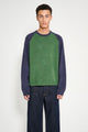 Stüssy Color Blocked Raglan Crew Green