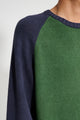 Stüssy Color Blocked Raglan Crew Green