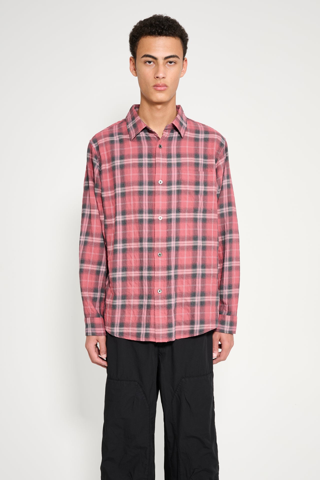 Stüssy Beach Plaid Shirt Red