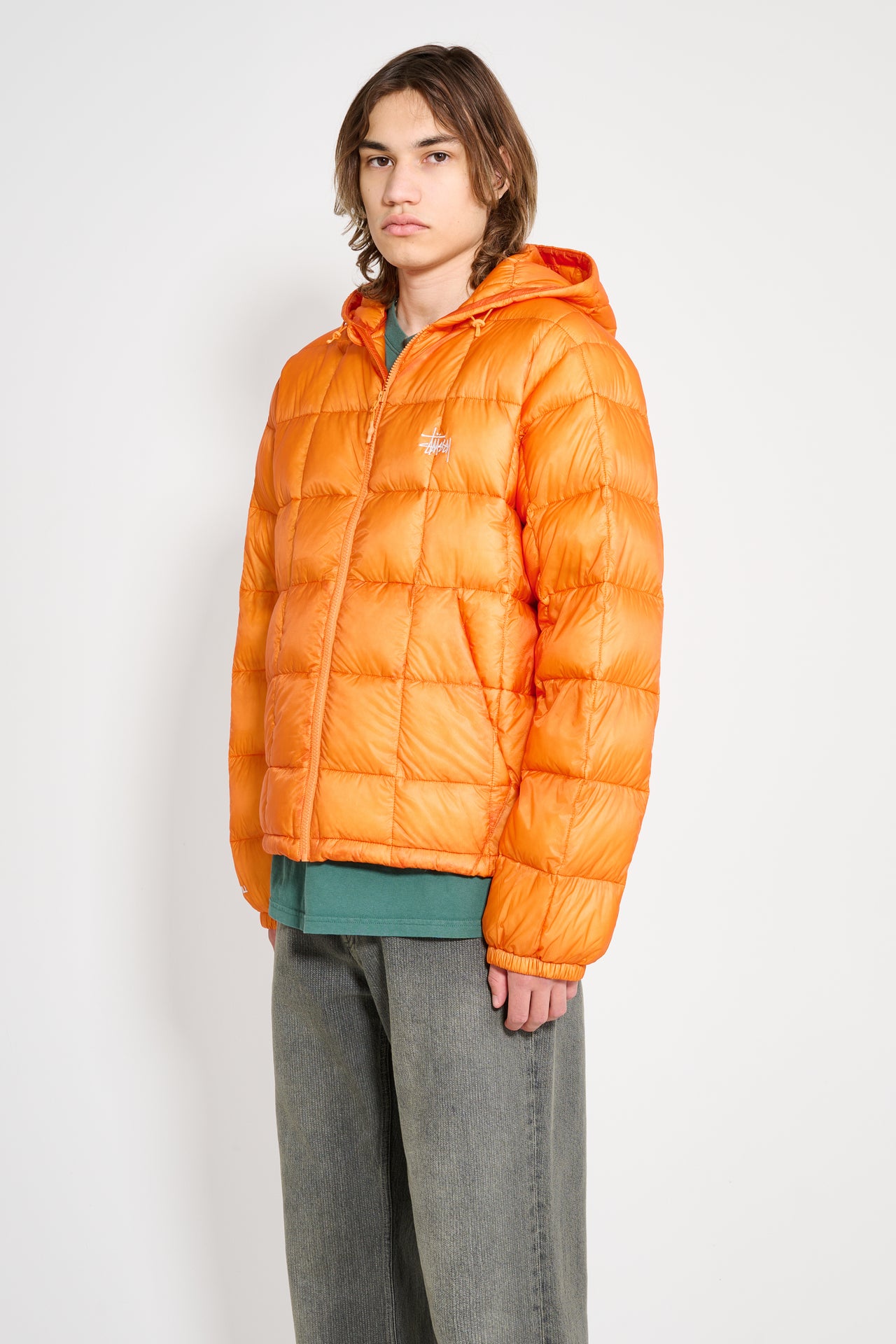 Stüssy Midweight Hooded Puffer Orange