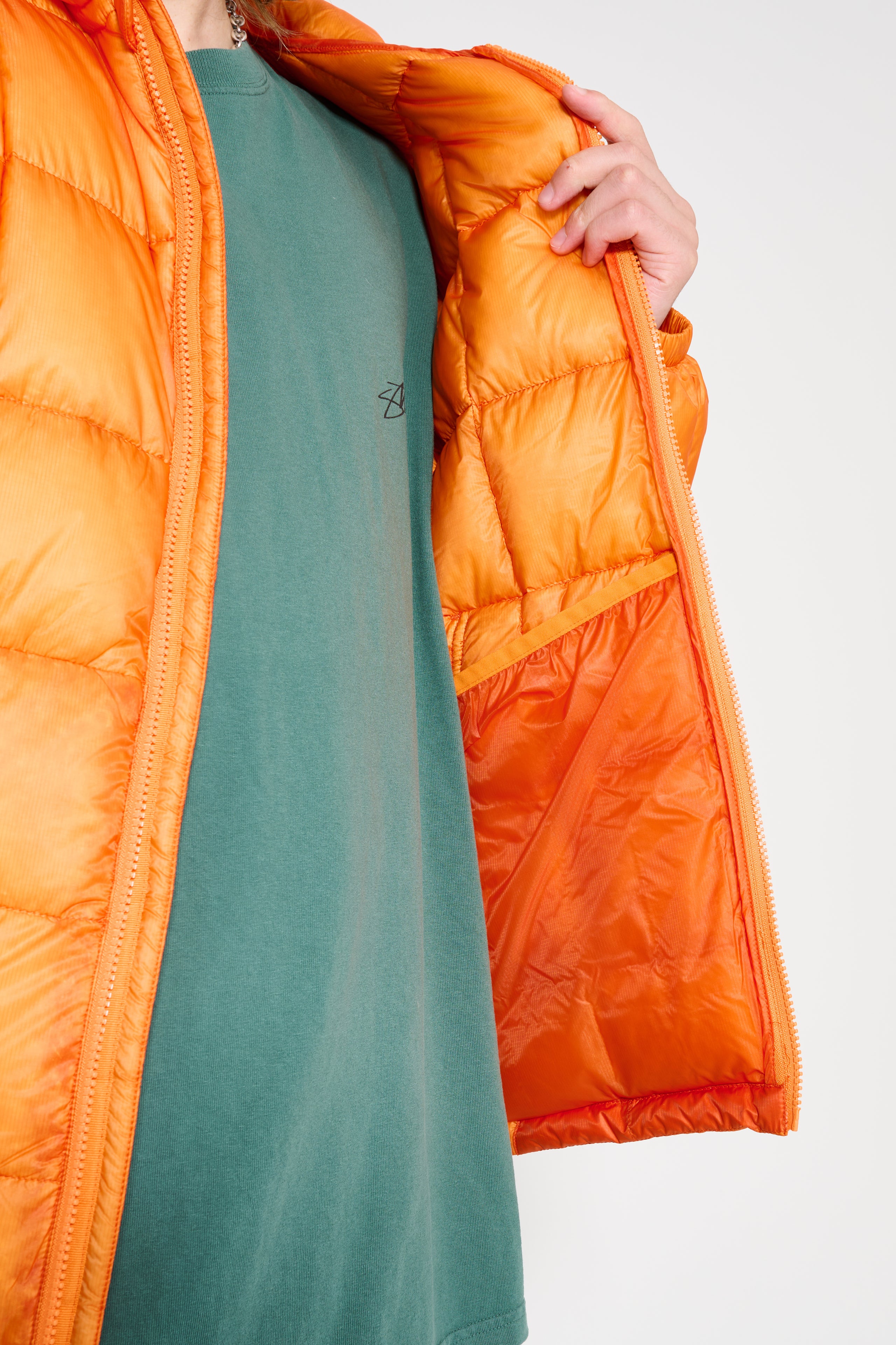 Stüssy Midweight Hooded Puffer Orange