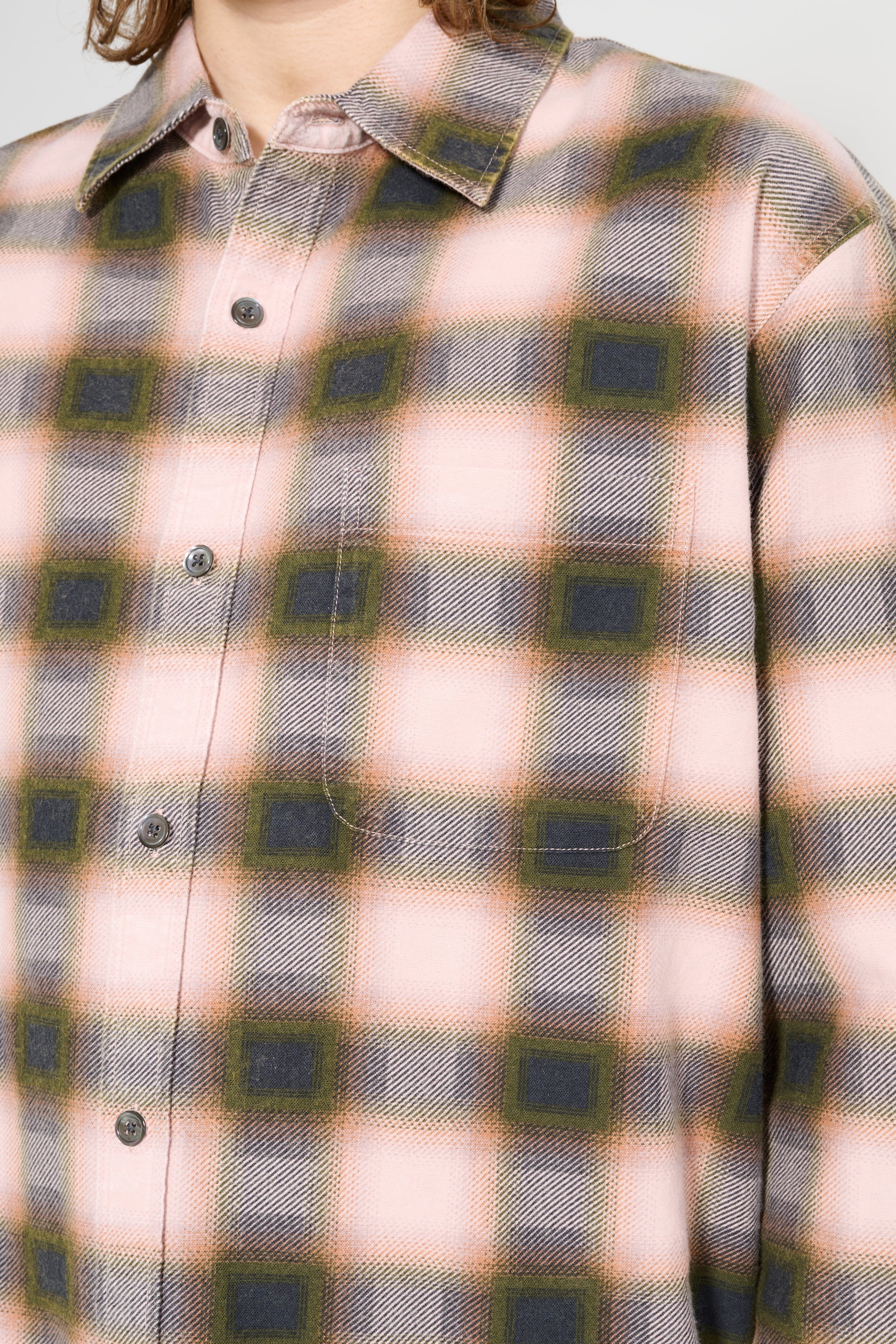 Stüssy June Plaid Shirt Rose