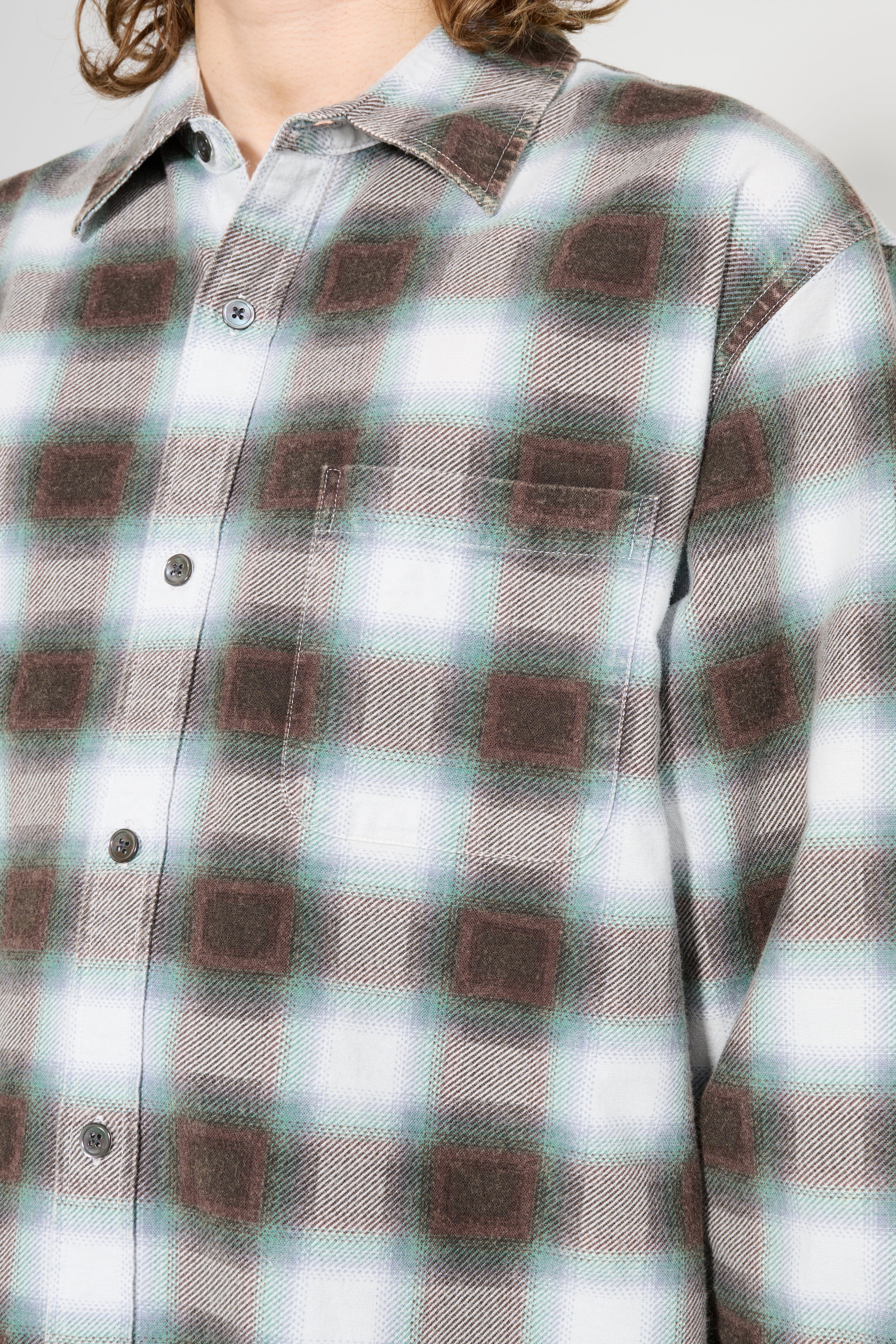 Stüssy June Plaid Shirt Bone