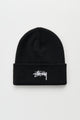 Stüssy Stock Cuff Beanie Black