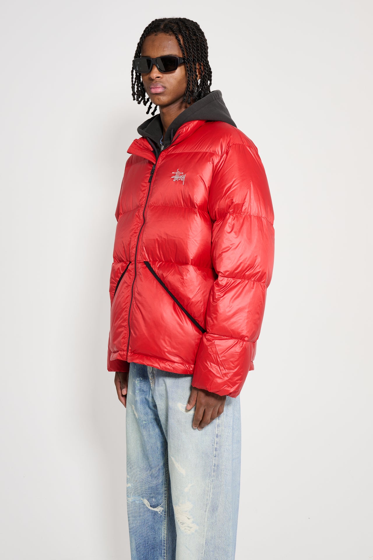 Stüssy Micro Ripstop Down Mock Red