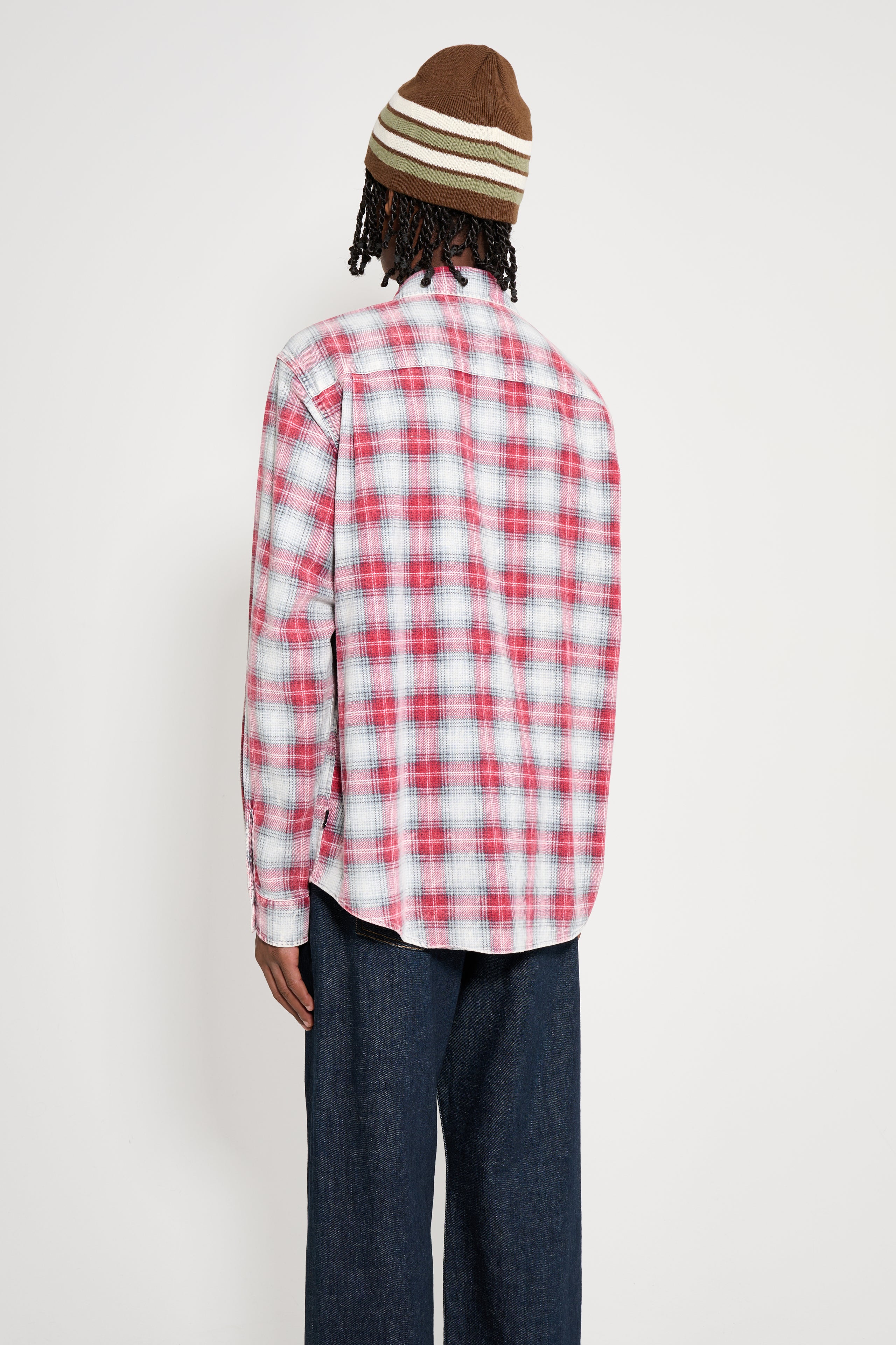 Stüssy Dax Plaid Shirt Red