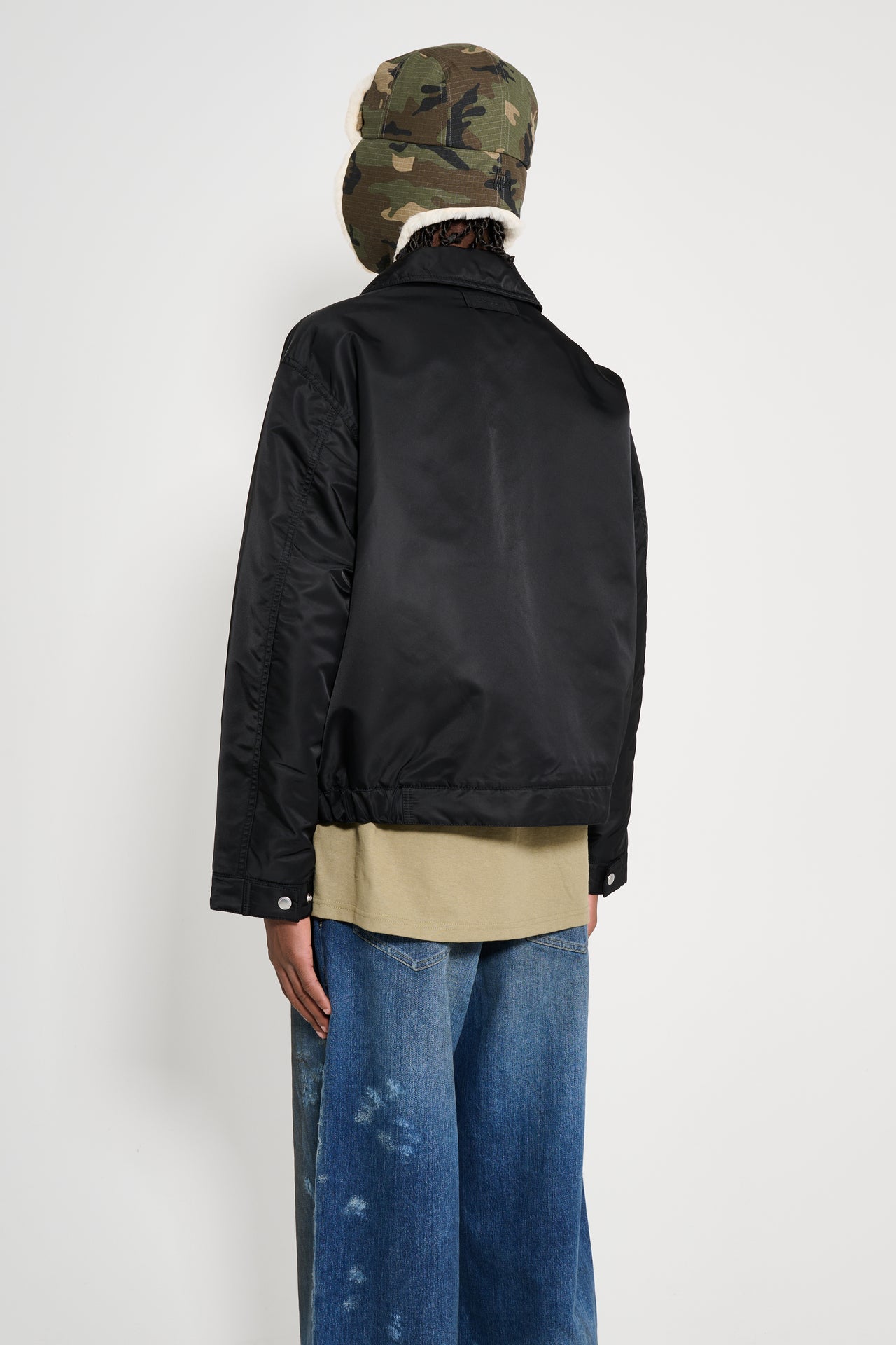 Stüssy Piled Lined Zip Jacket Black