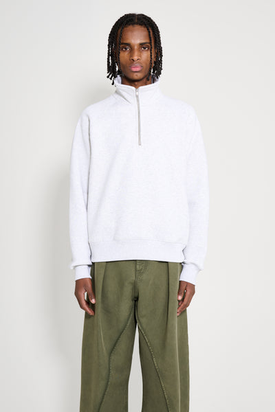 Stüssy Fleece Raglan Zip Mock Ash Heather – Très Bien