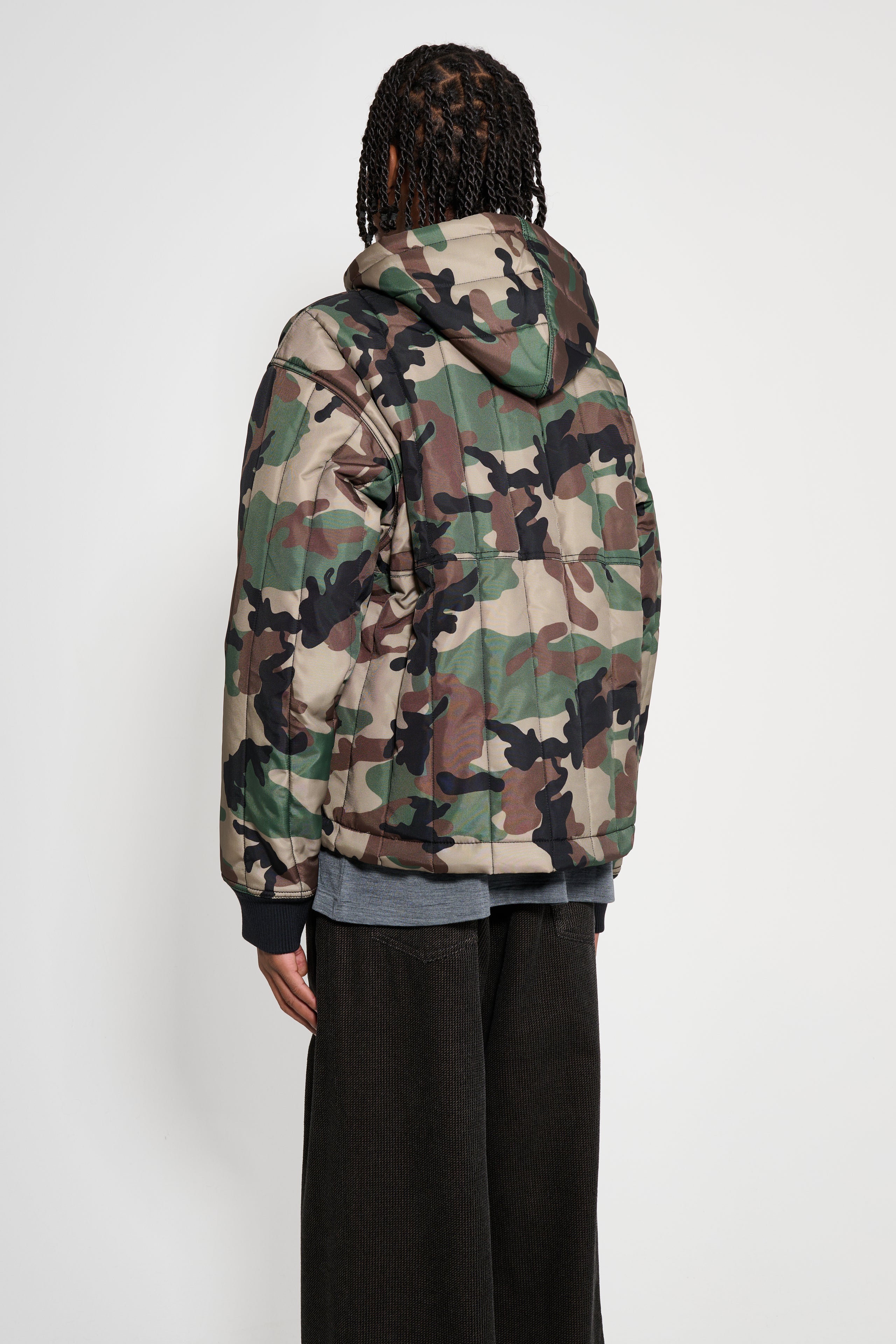Stüssy Work Jacket Quilted Nylon Woodland Camo