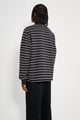 Stüssy Pin Striped Rugby Black