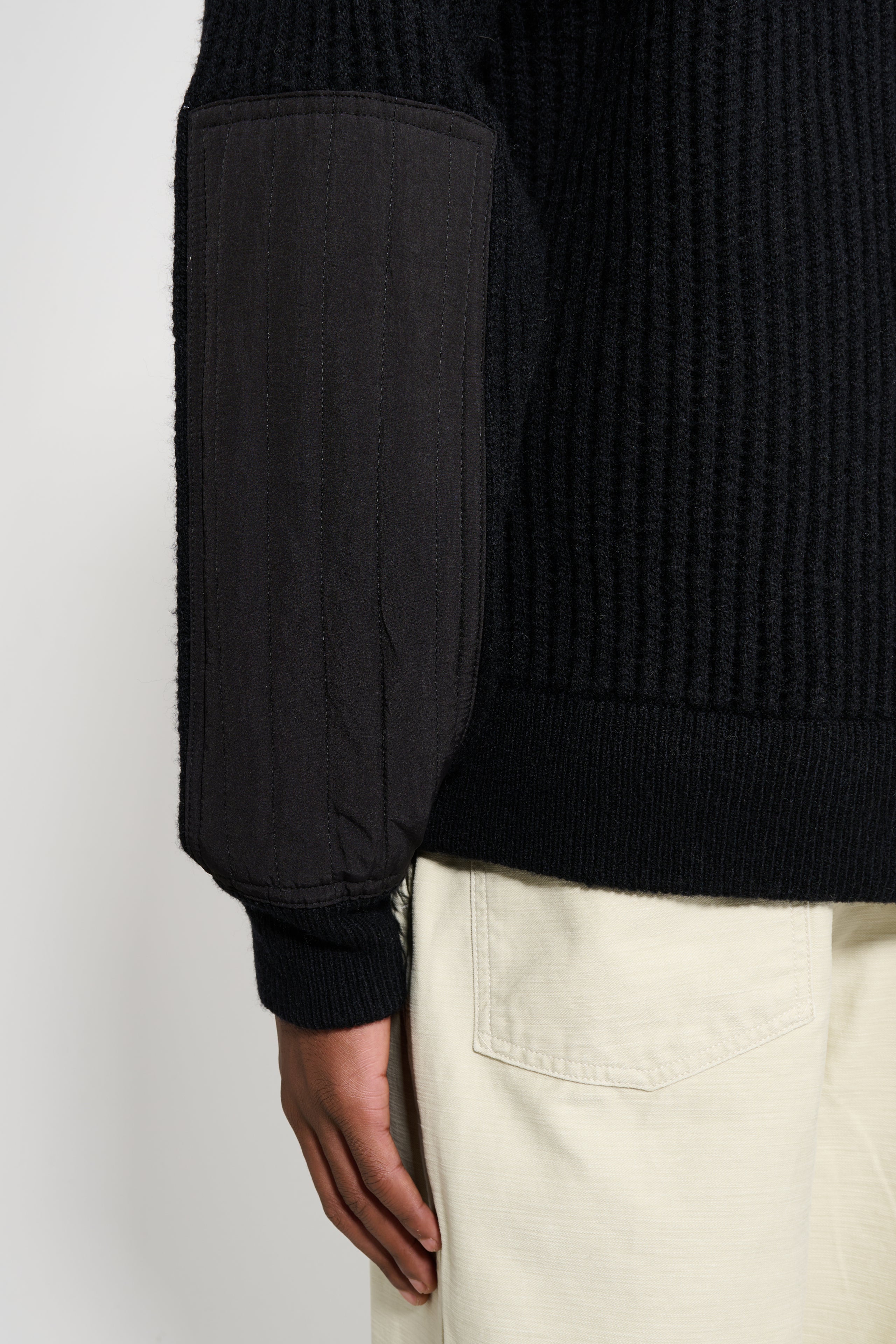 Stüssy Military Patch Zip Sweater Black