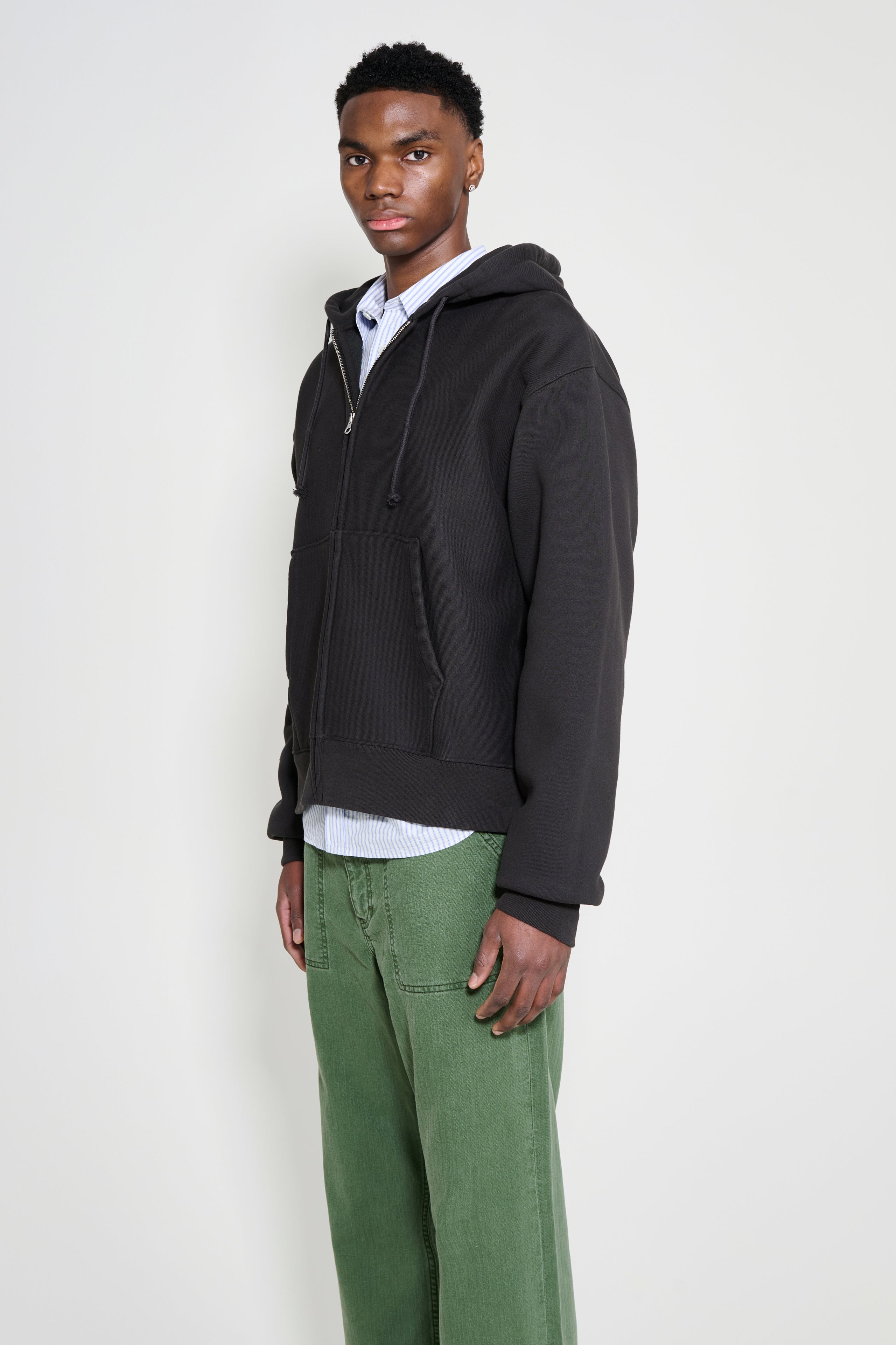 Stüssy Basic Diamond Zip Hood Black