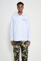 Stüssy Standard LS Shirt Logo Blue Stripe
