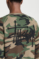 Stüssy Raglan Thermal Basics Stock LS Tee Woodland Camo