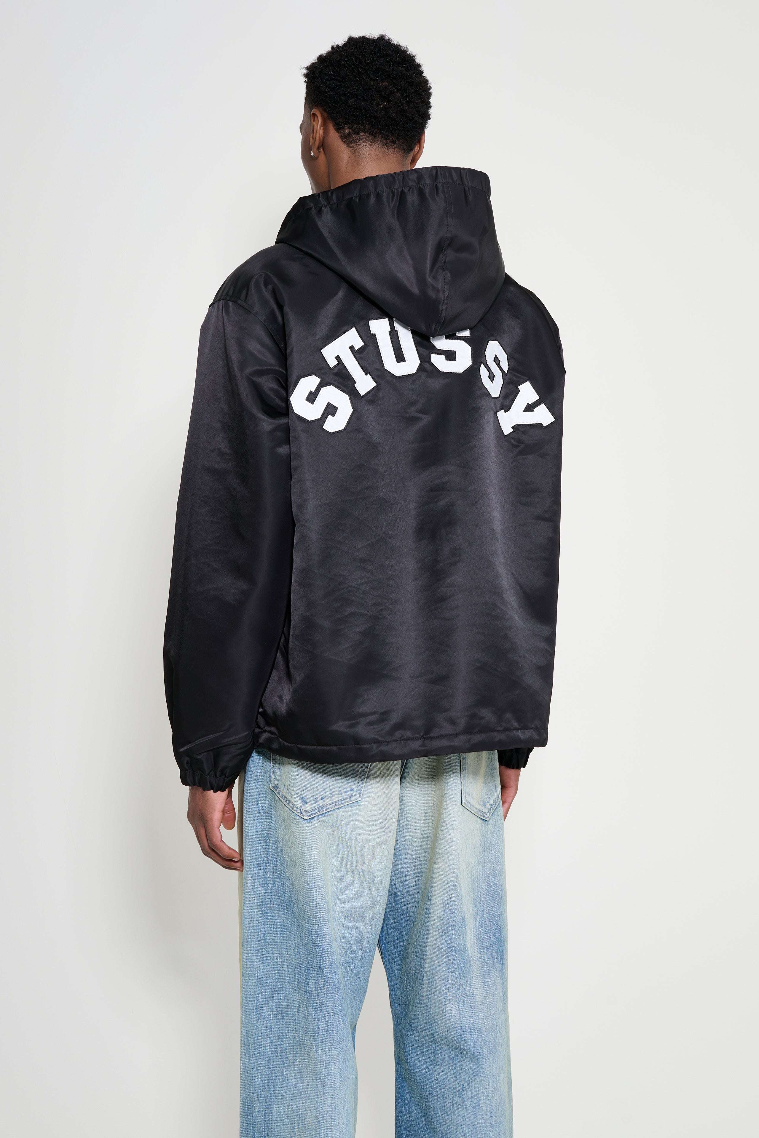 Stüssy Hooded Coaches Jacket Black
