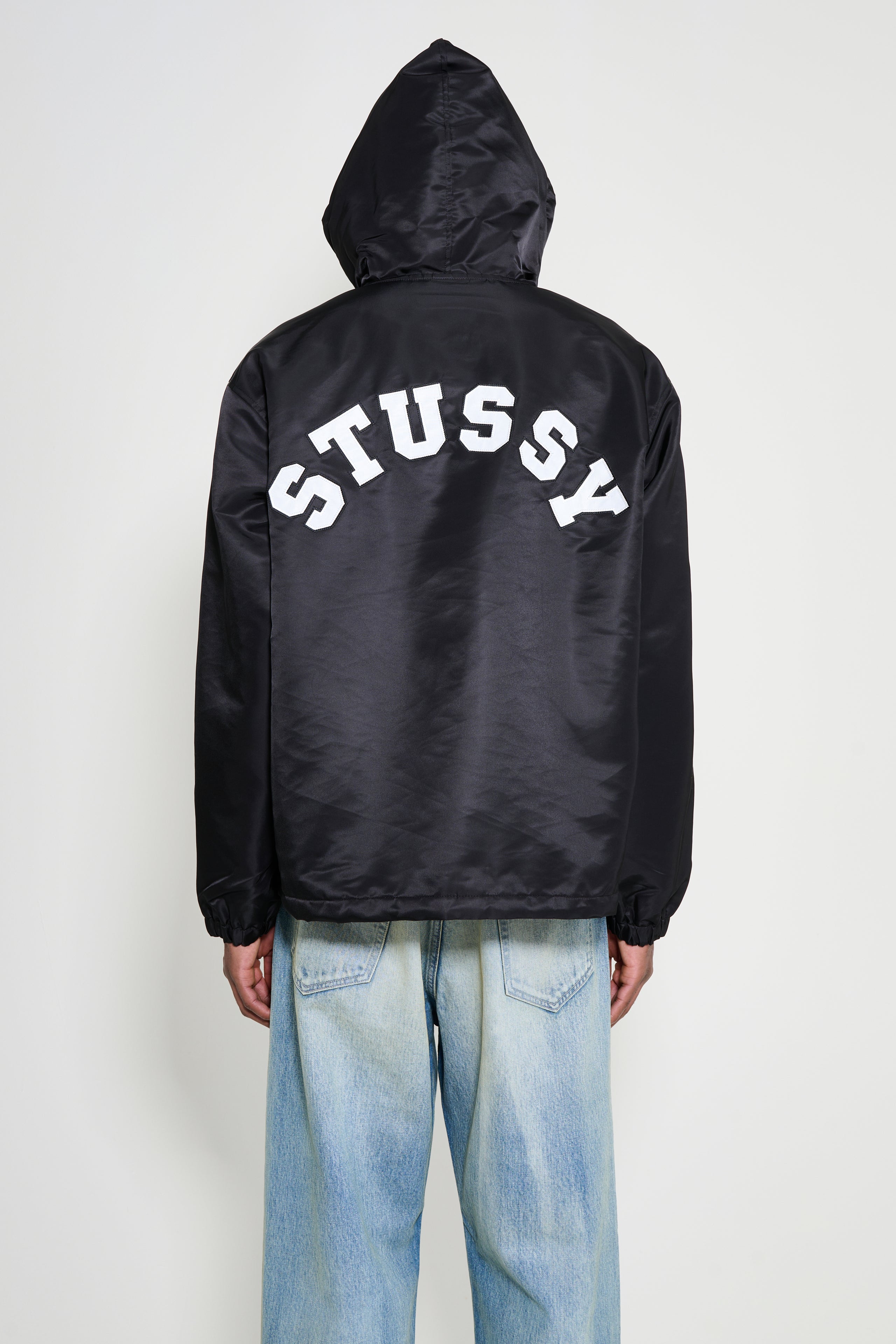 Stüssy Hooded Coaches Jacket Black