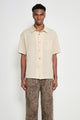 Stüssy Pleated Textured Shirt Tan