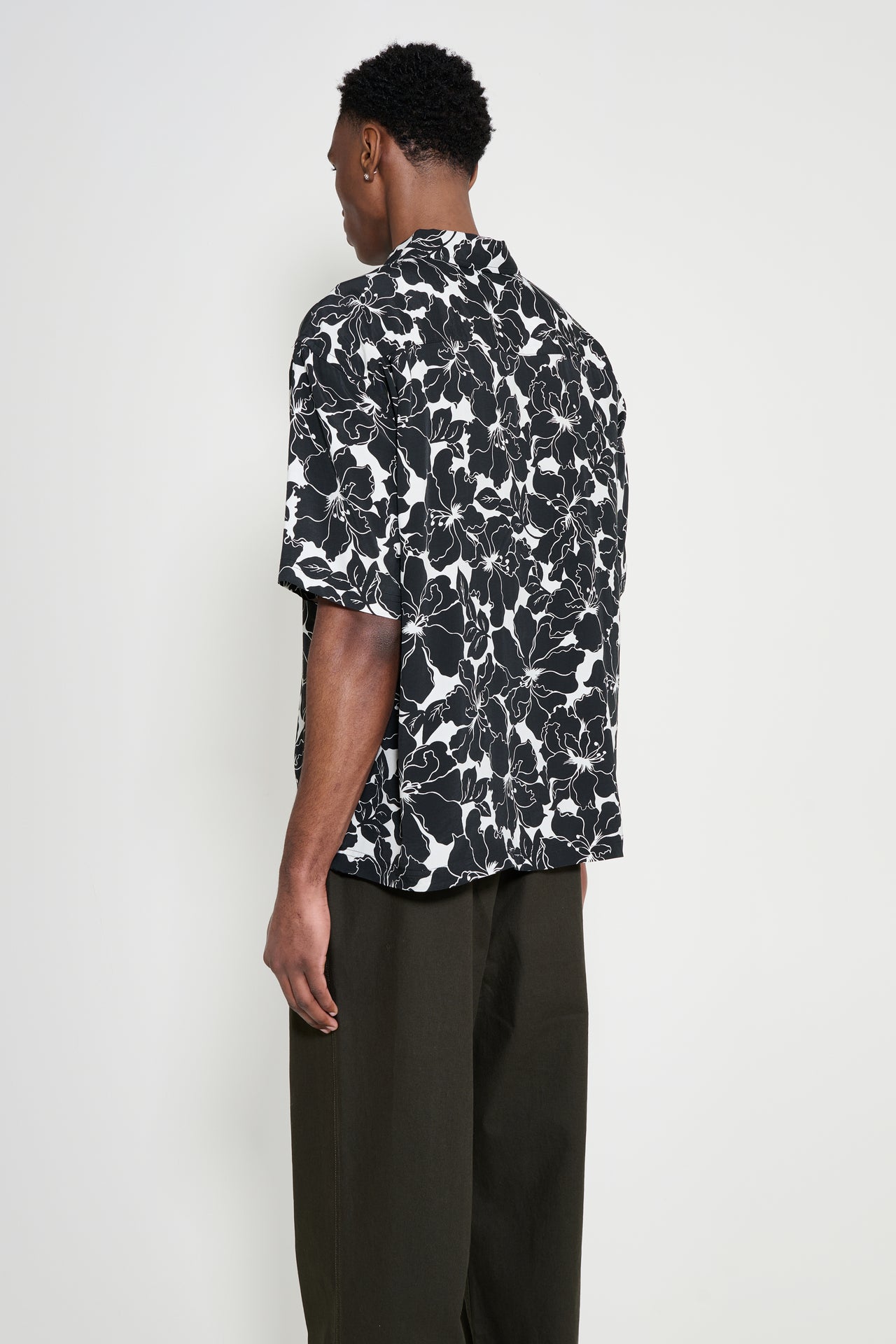 Stüssy Floral Hawaiian Shirt Black