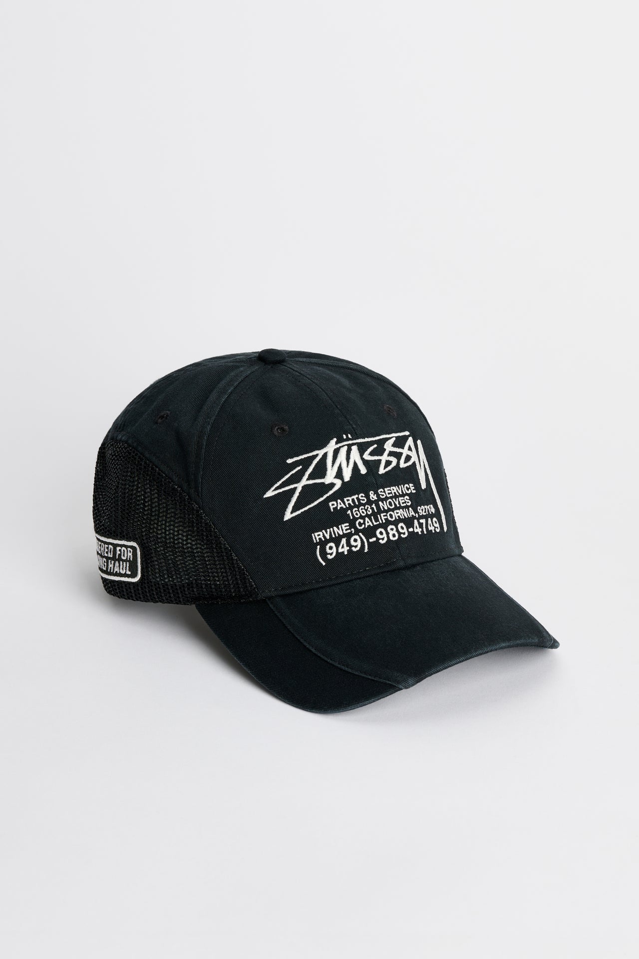Stüssy Lp Service Mesh Strapback Cap Black
